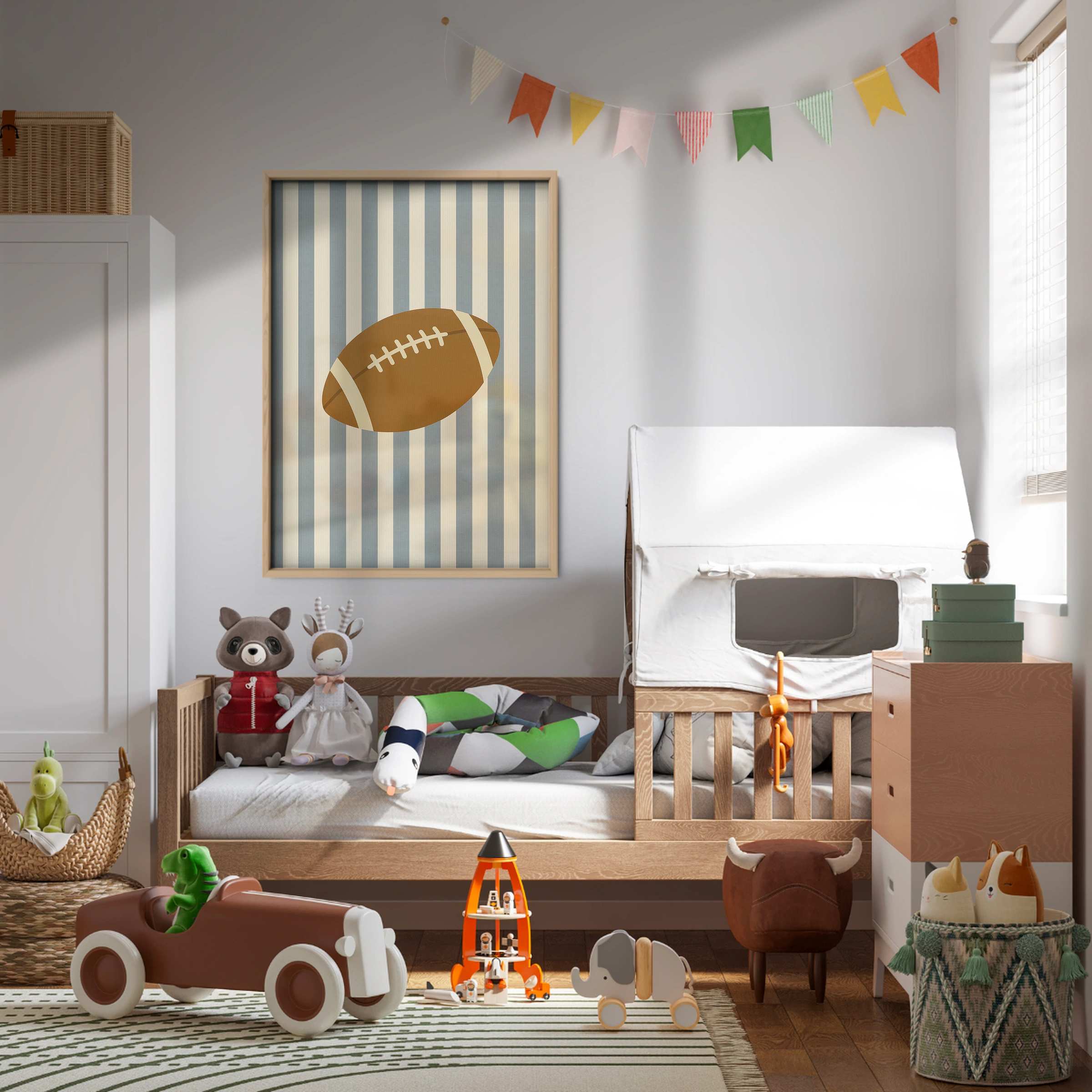 Football Two Nursery Print
