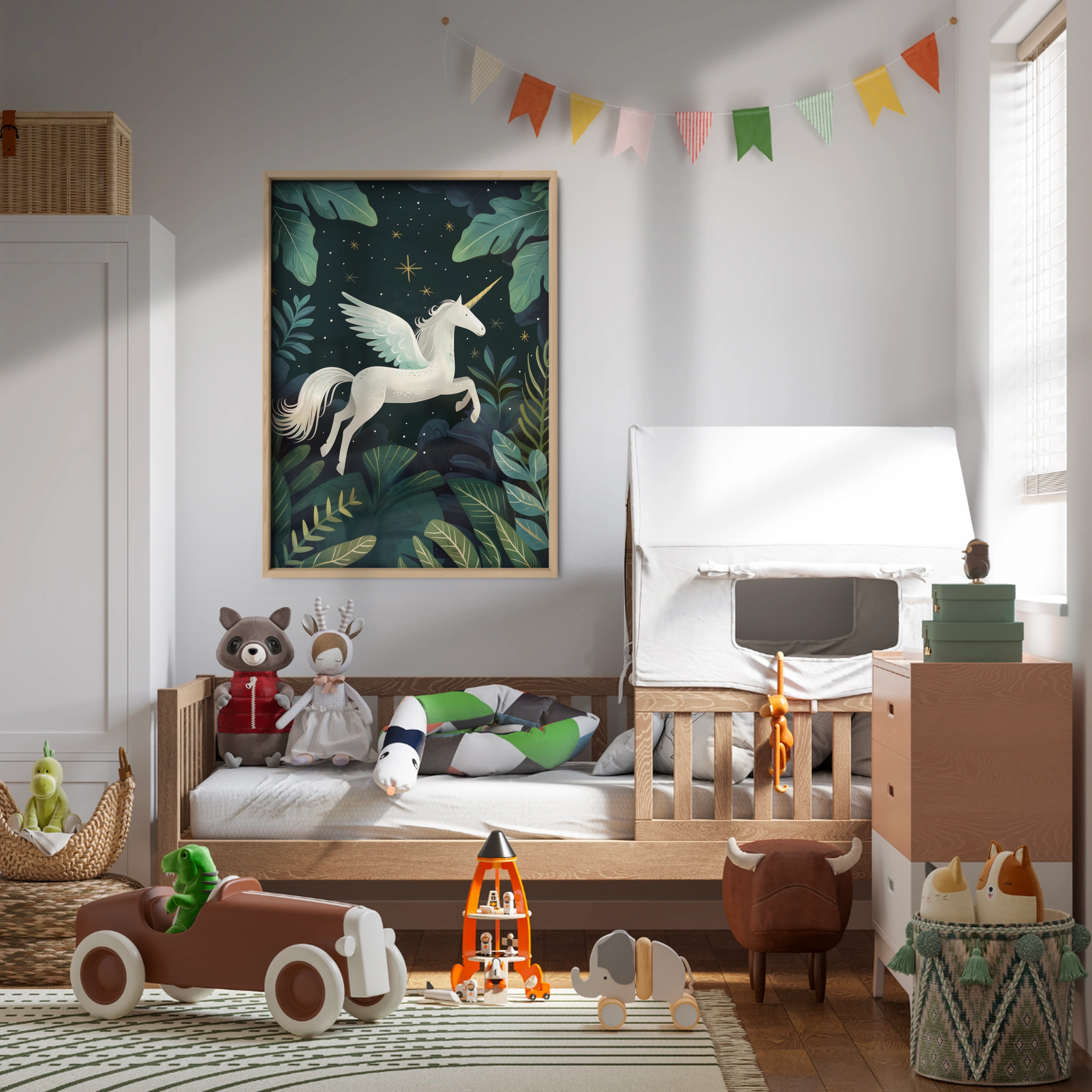 Forest Pegasus Nursery Print