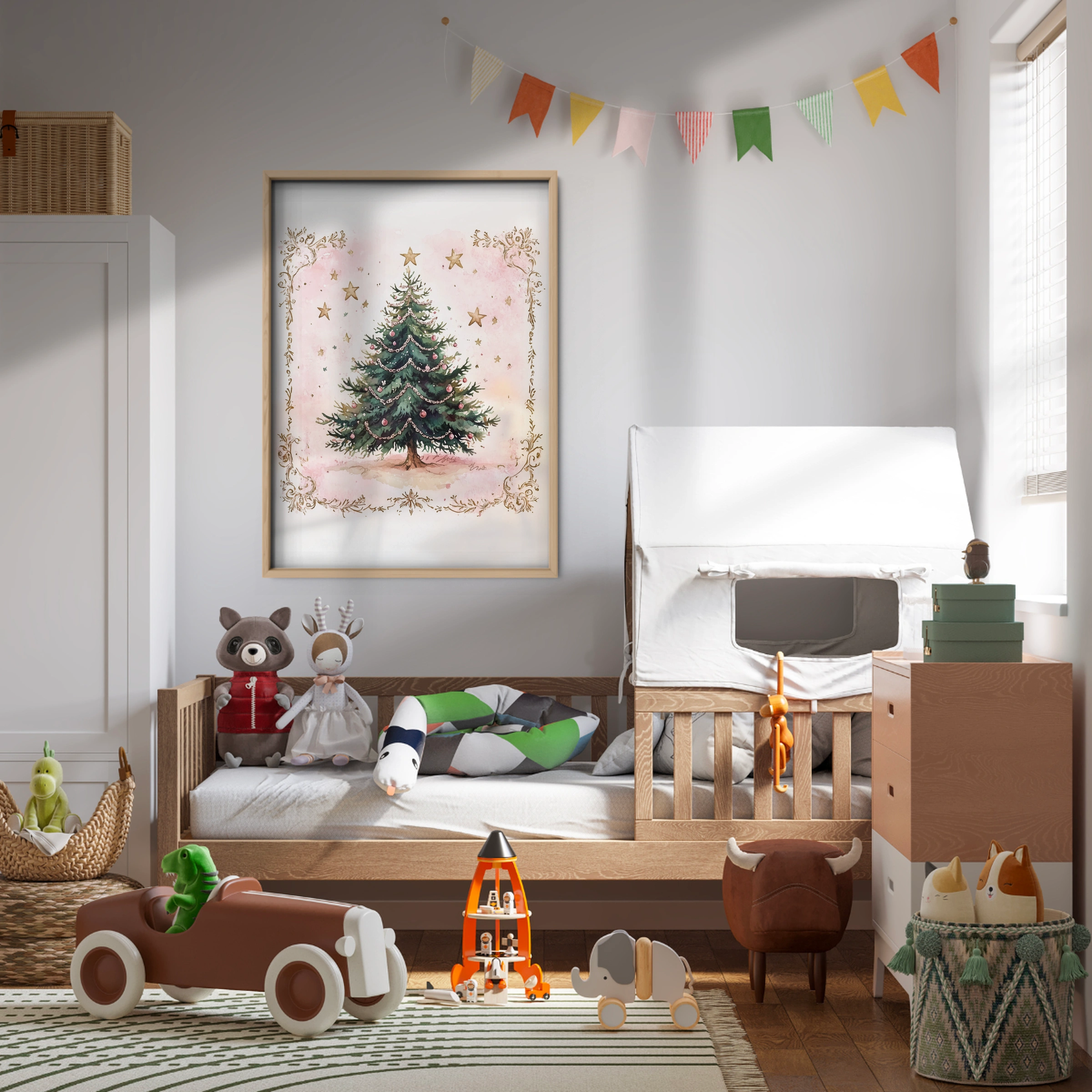 Framed Christmas Tree Print