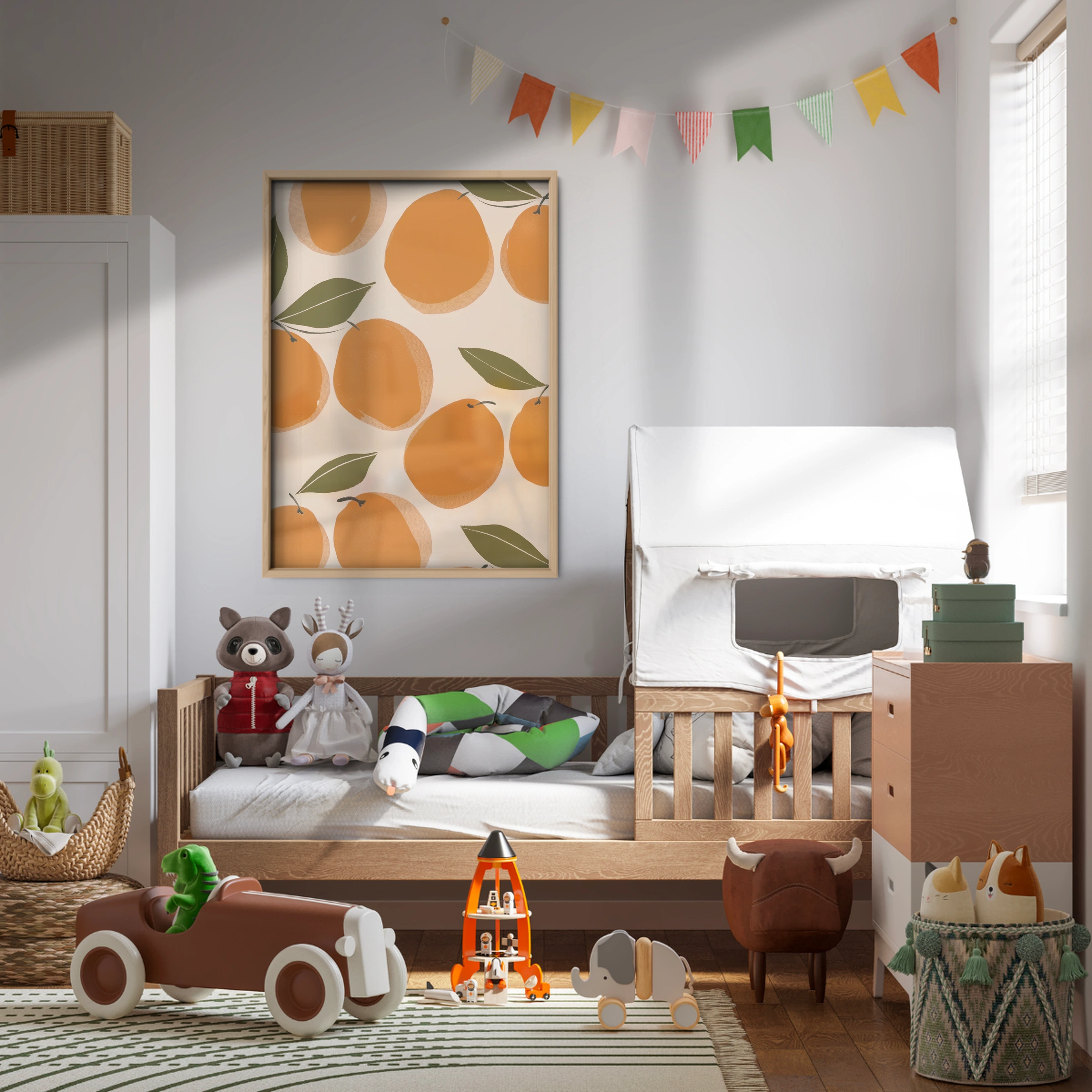 Fresh Oranges Nursery Print