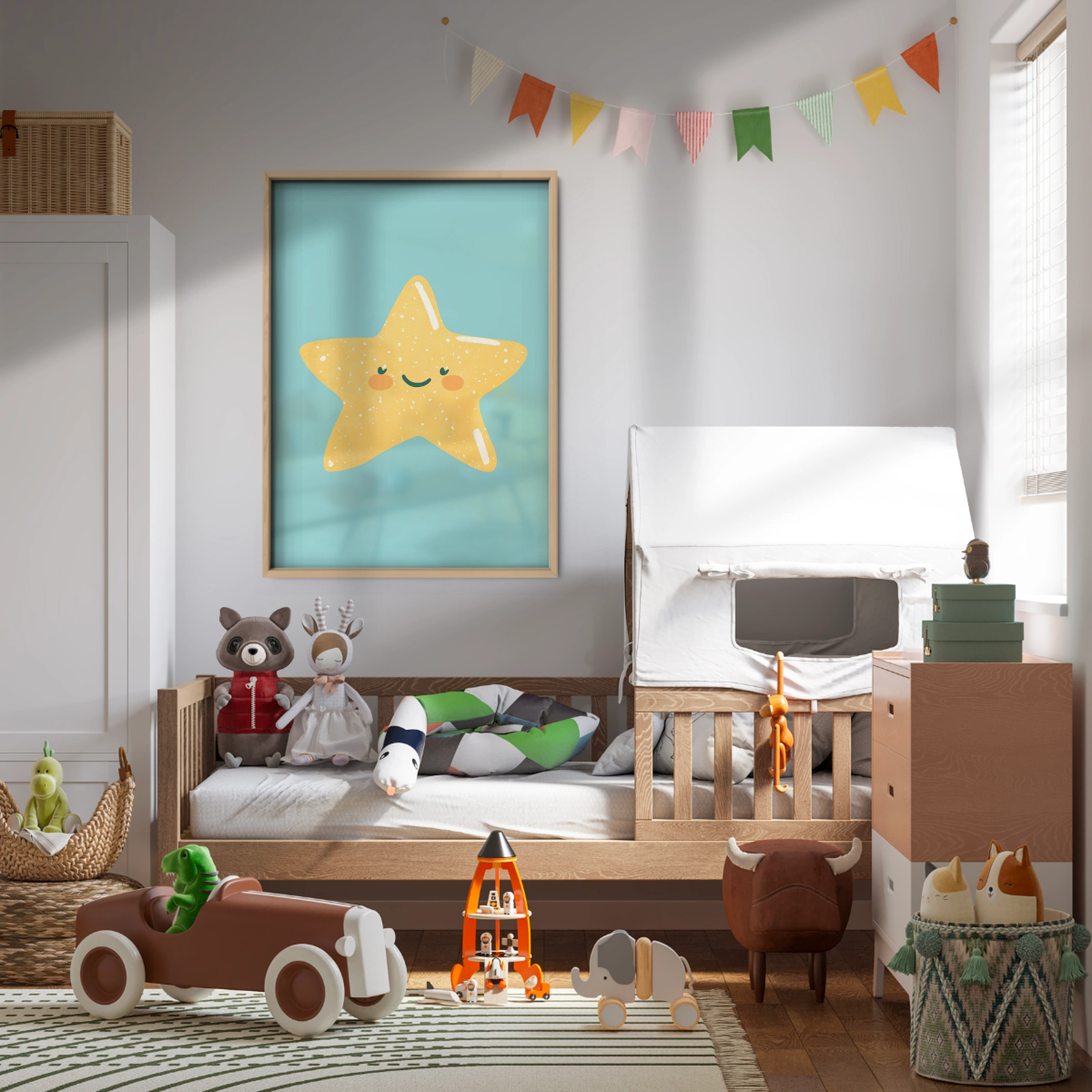 Golden Star Nursery Print