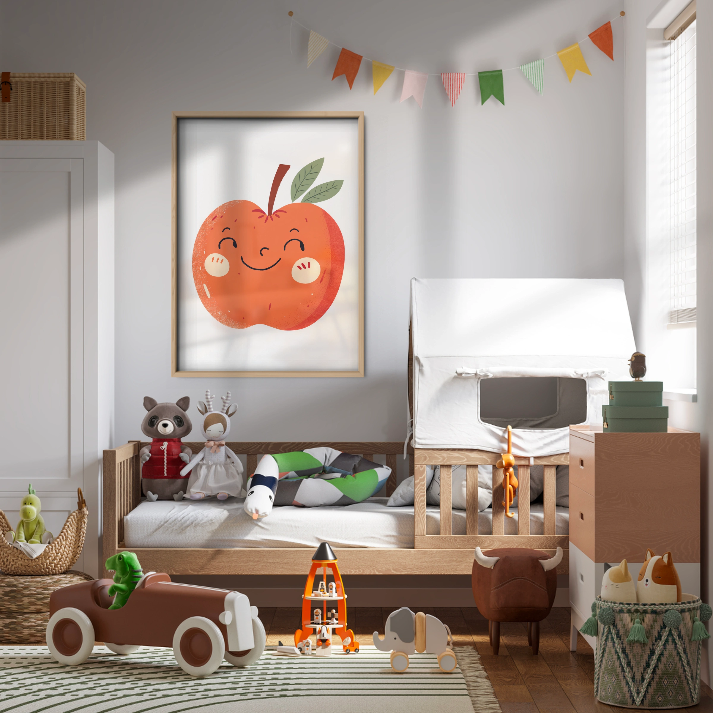 Happy Apple Nursery Print