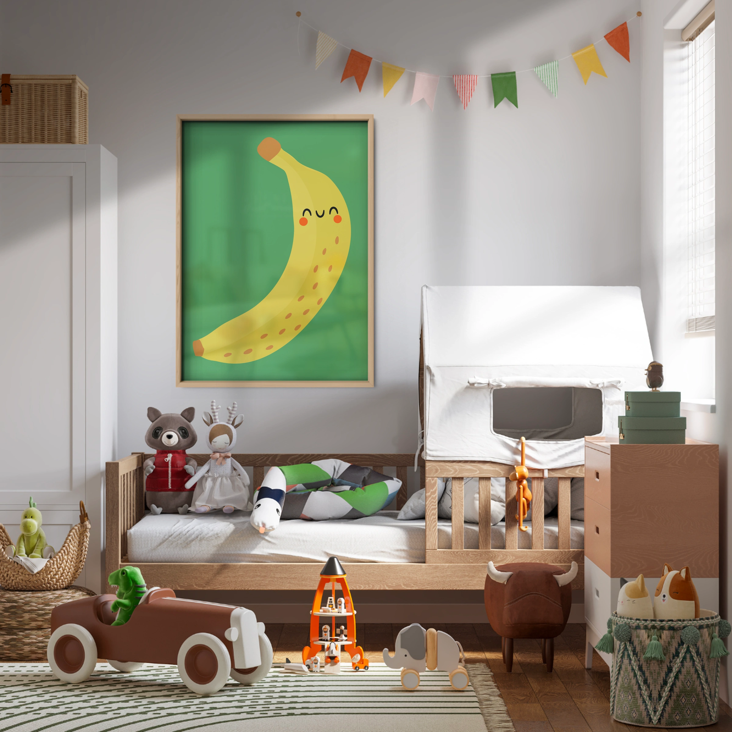 Happy Banana Nursery Print