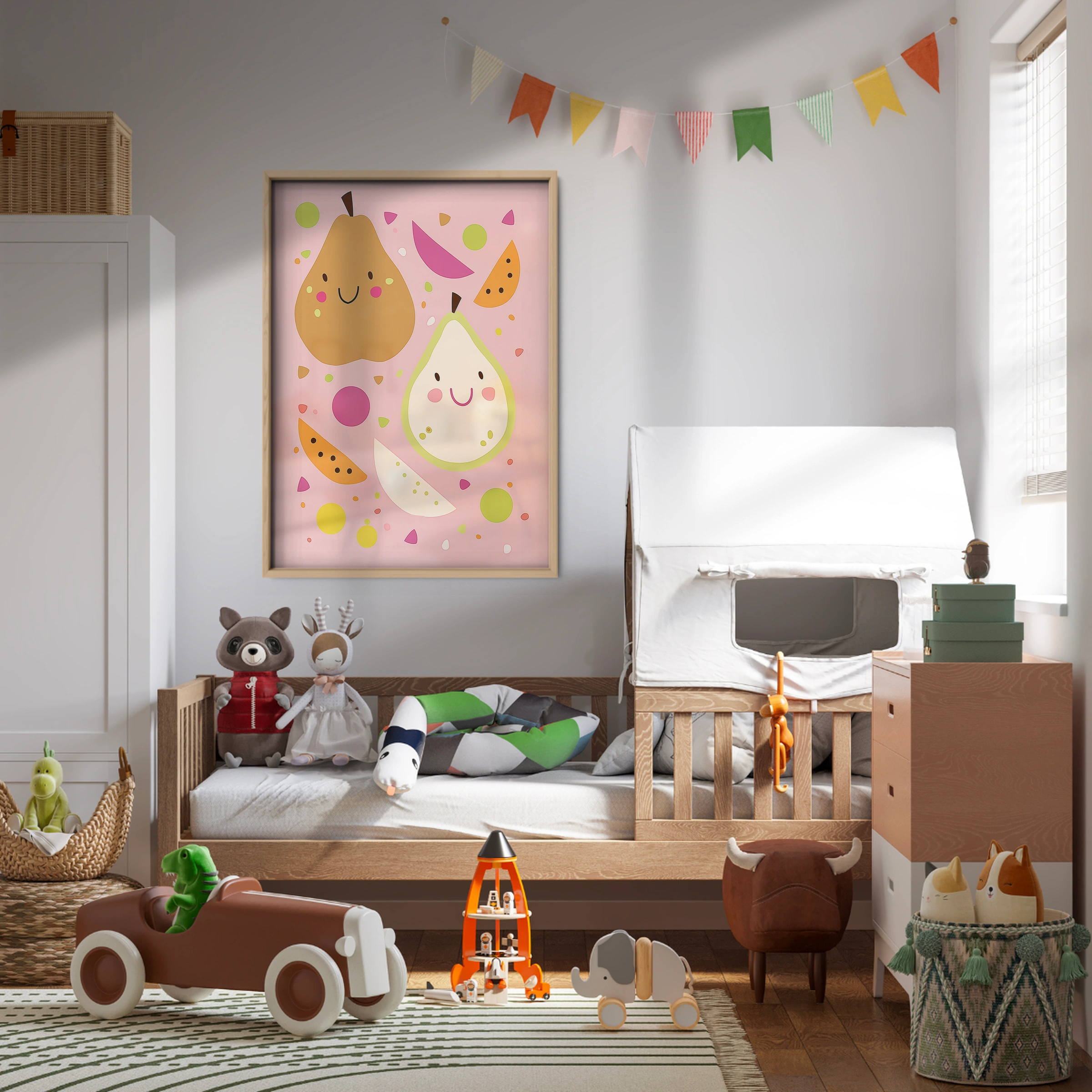 Happy Pears Nursery Print