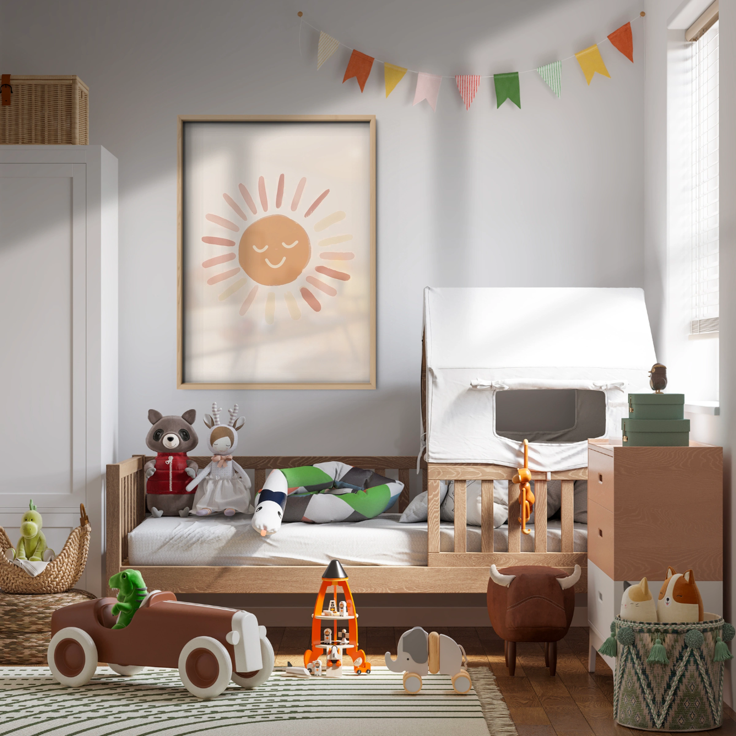 Happy Sunshine Nursery Print