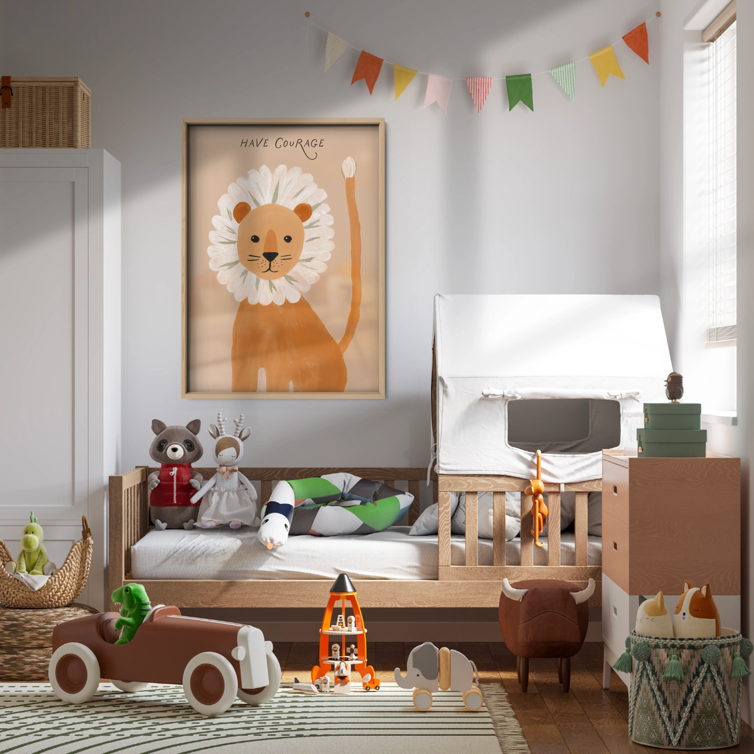Have Courage Lion Nursery Print