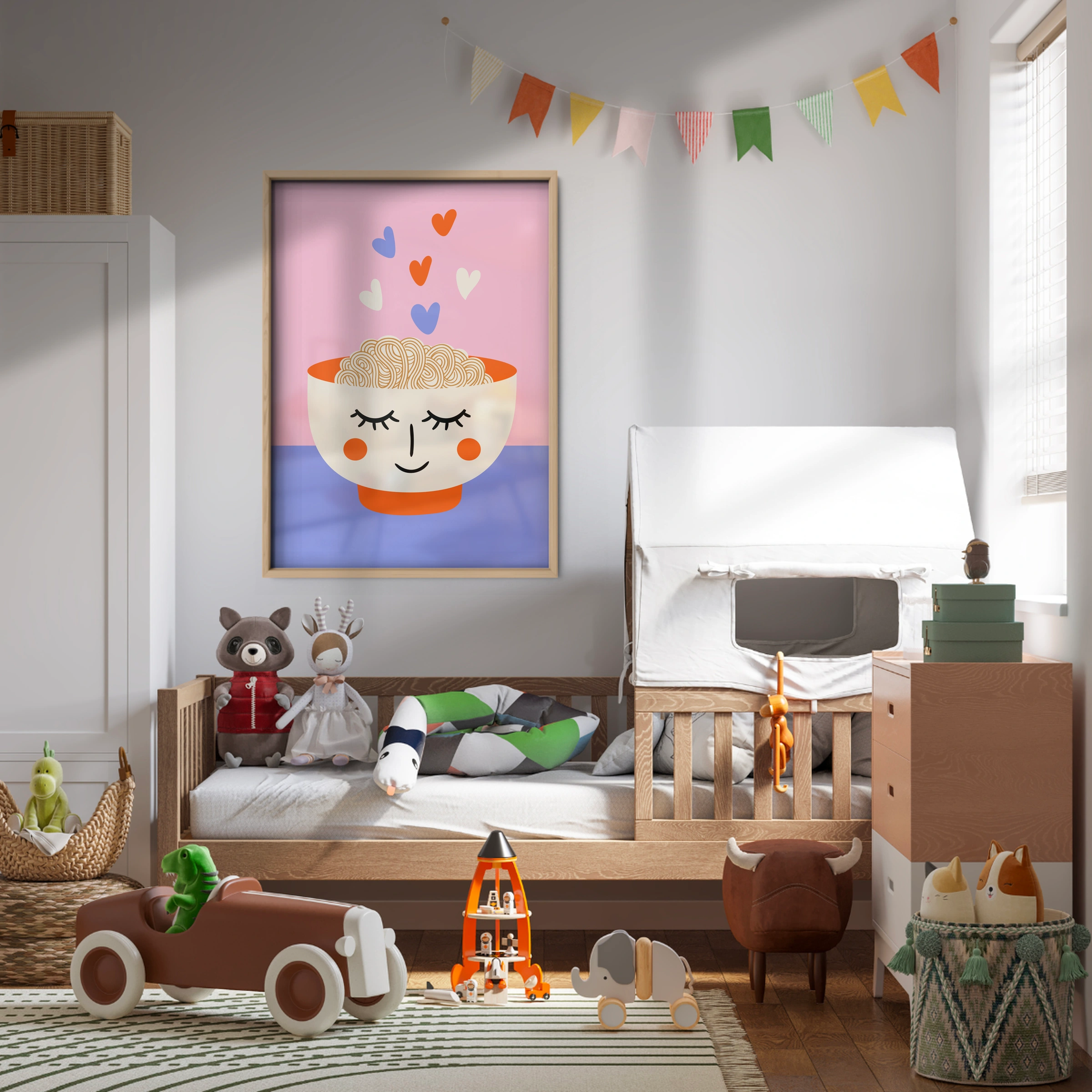 Heart Bowl Nursery Print