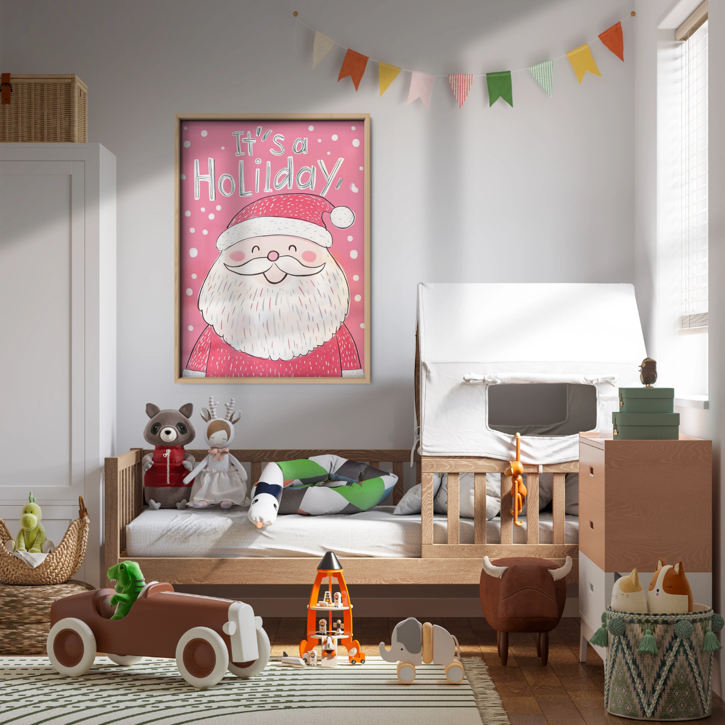 It's a Holiday Santa Print