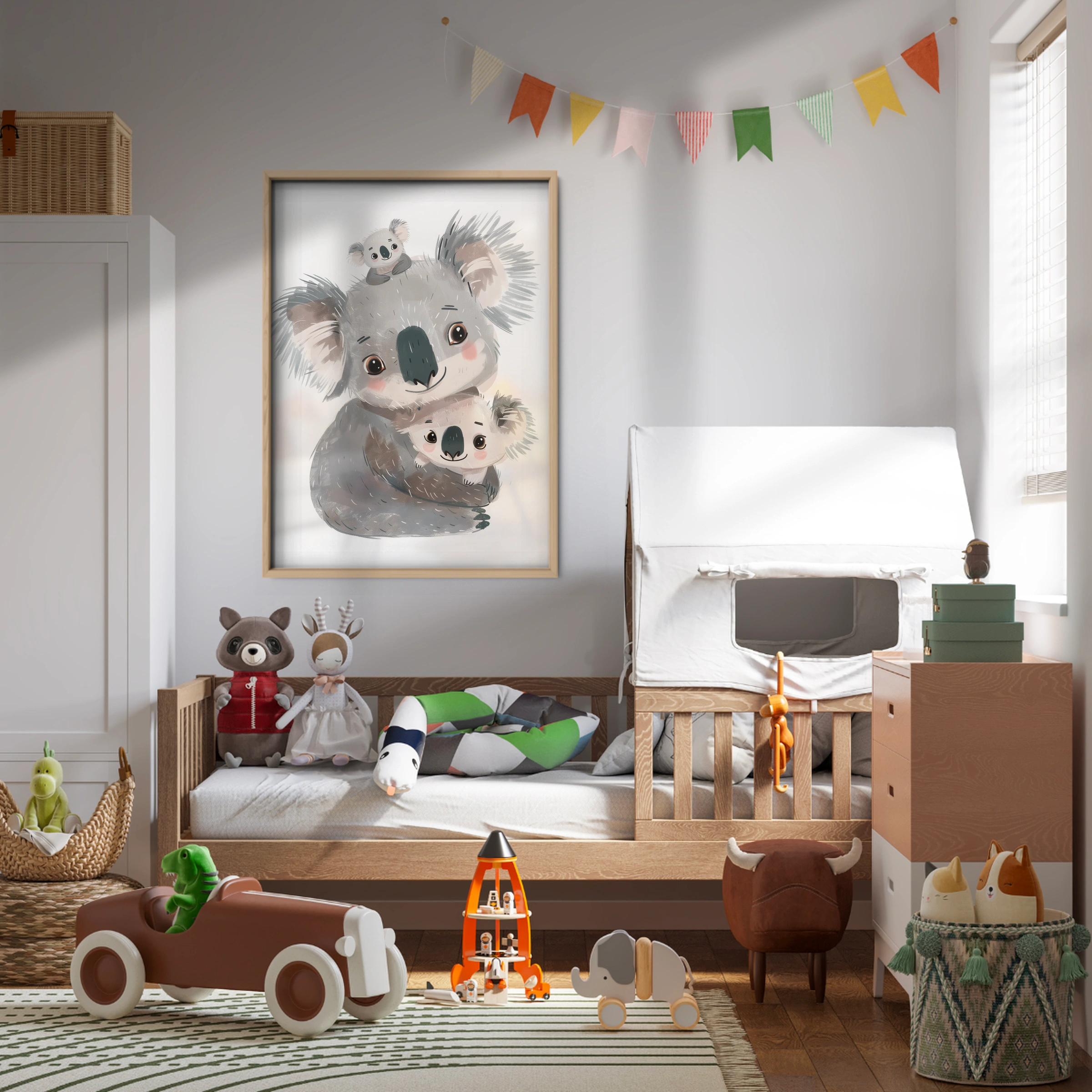 Koala Family Nursery Print