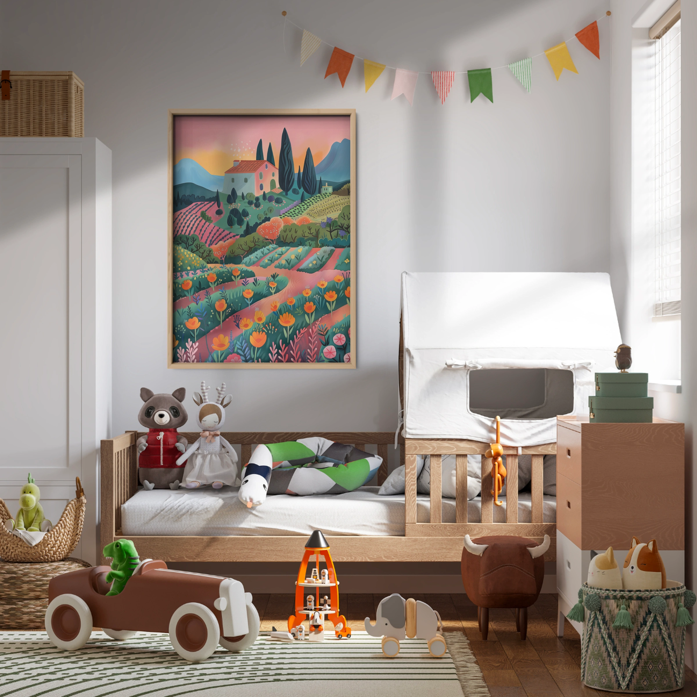 Lavender Fields Nursery Print