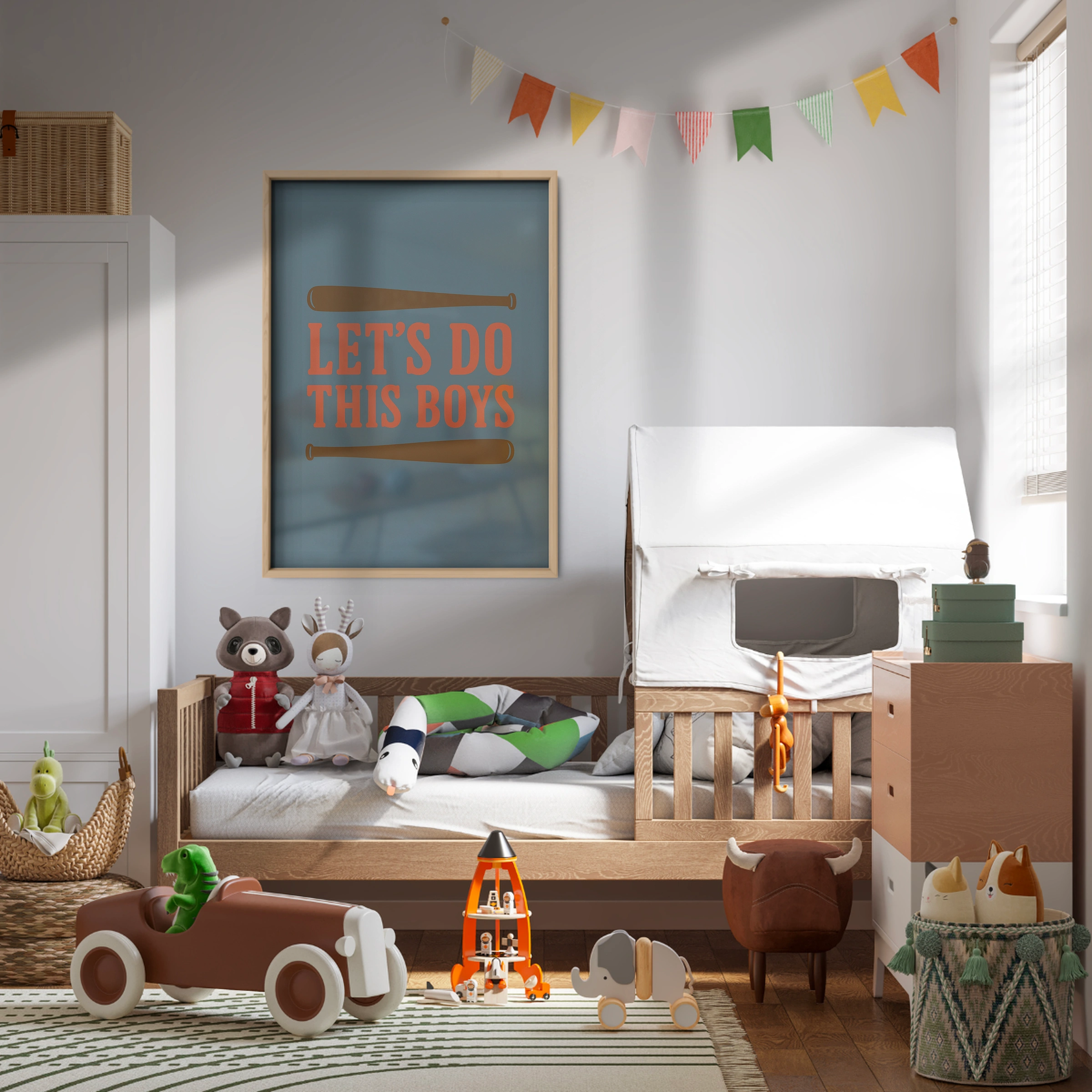 Let's Do This Boys Two Nursery Print - kids room wall art print