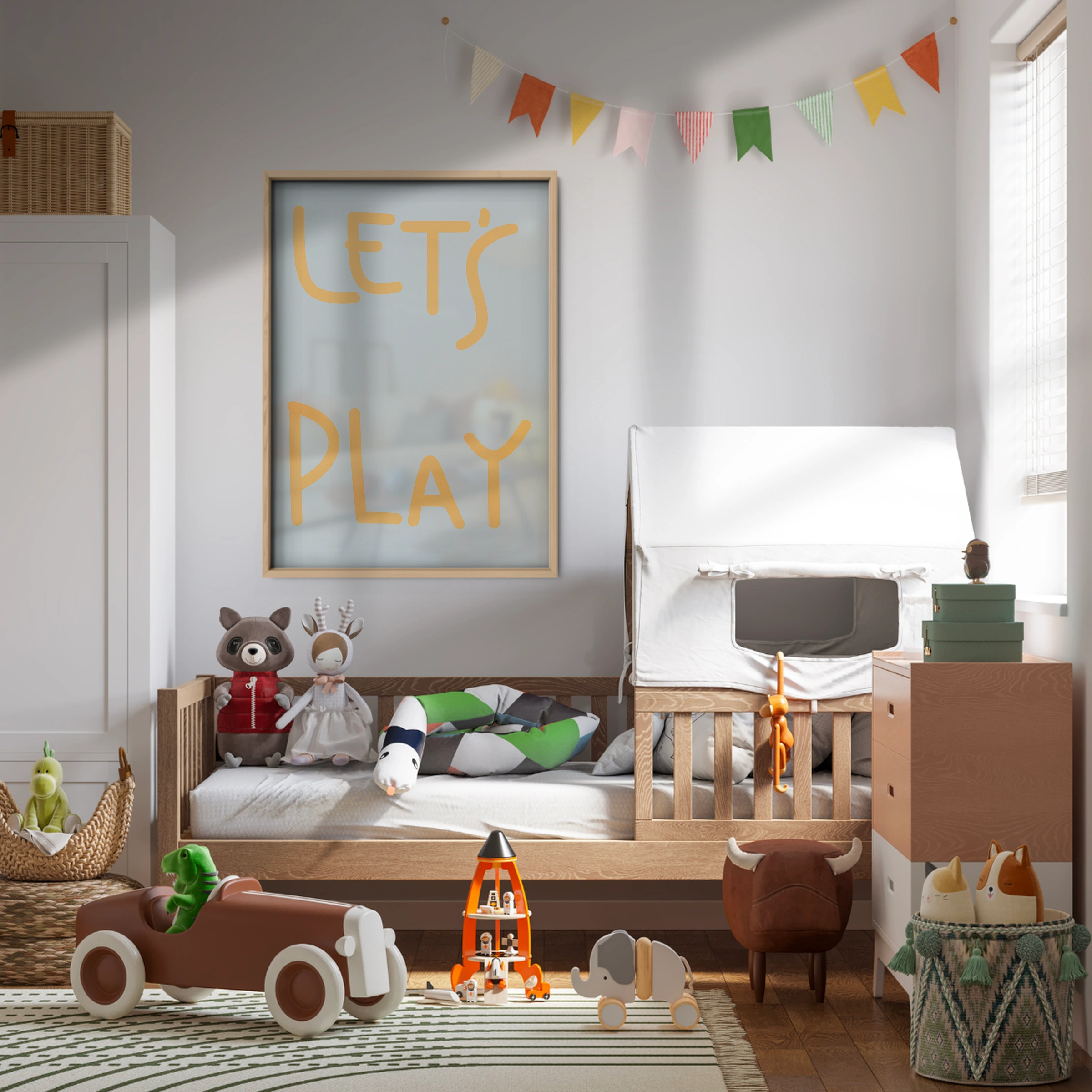 Let's Play Nursery Print