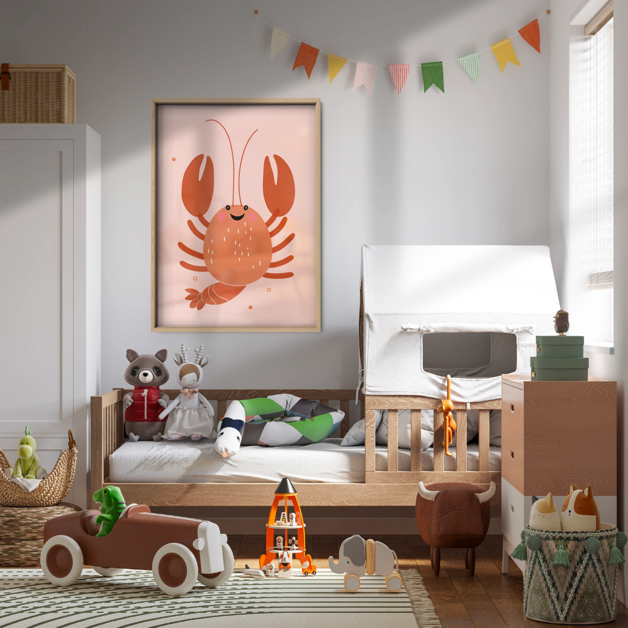 Little Lobster Nursery Print
