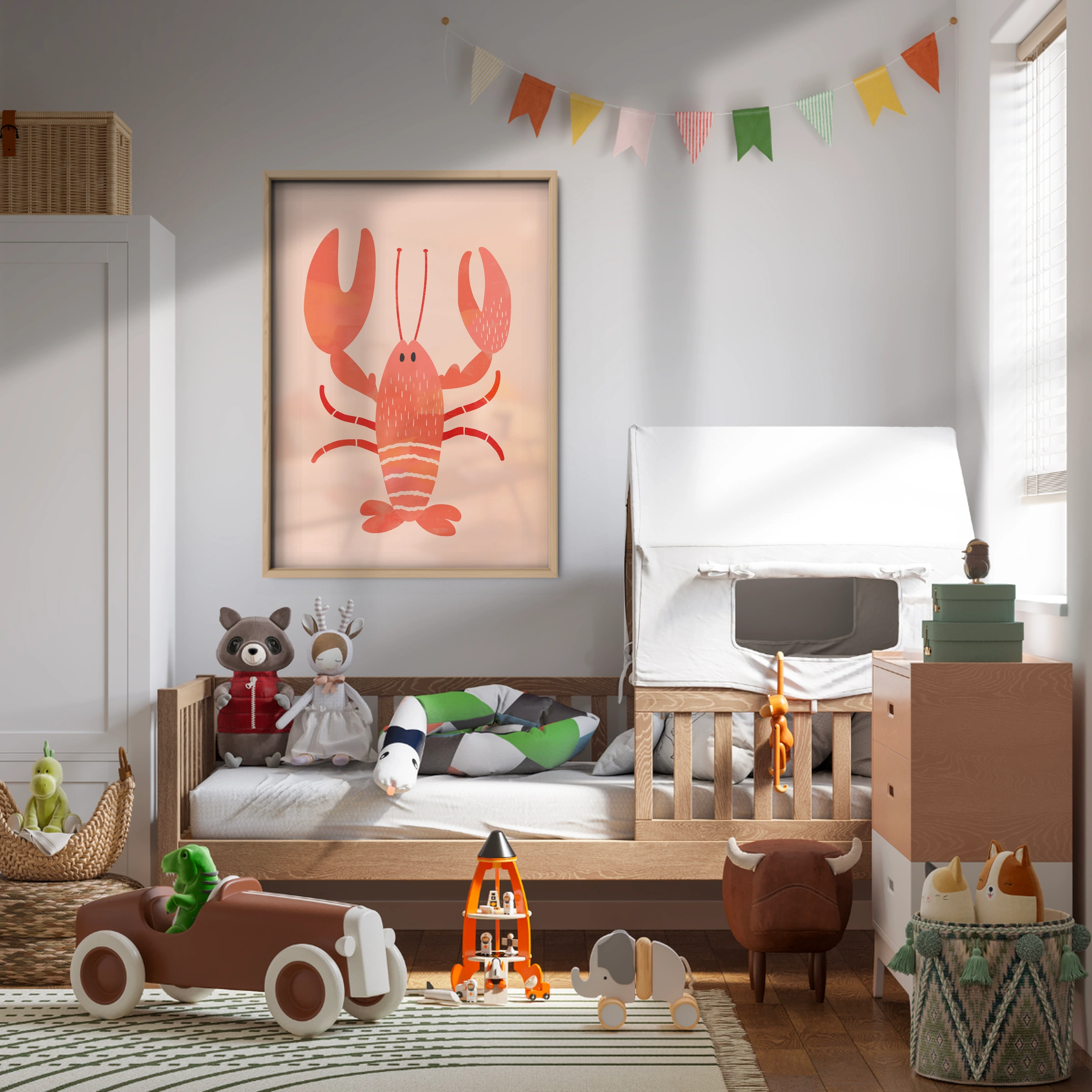 Little Lobster Two Nursery Print