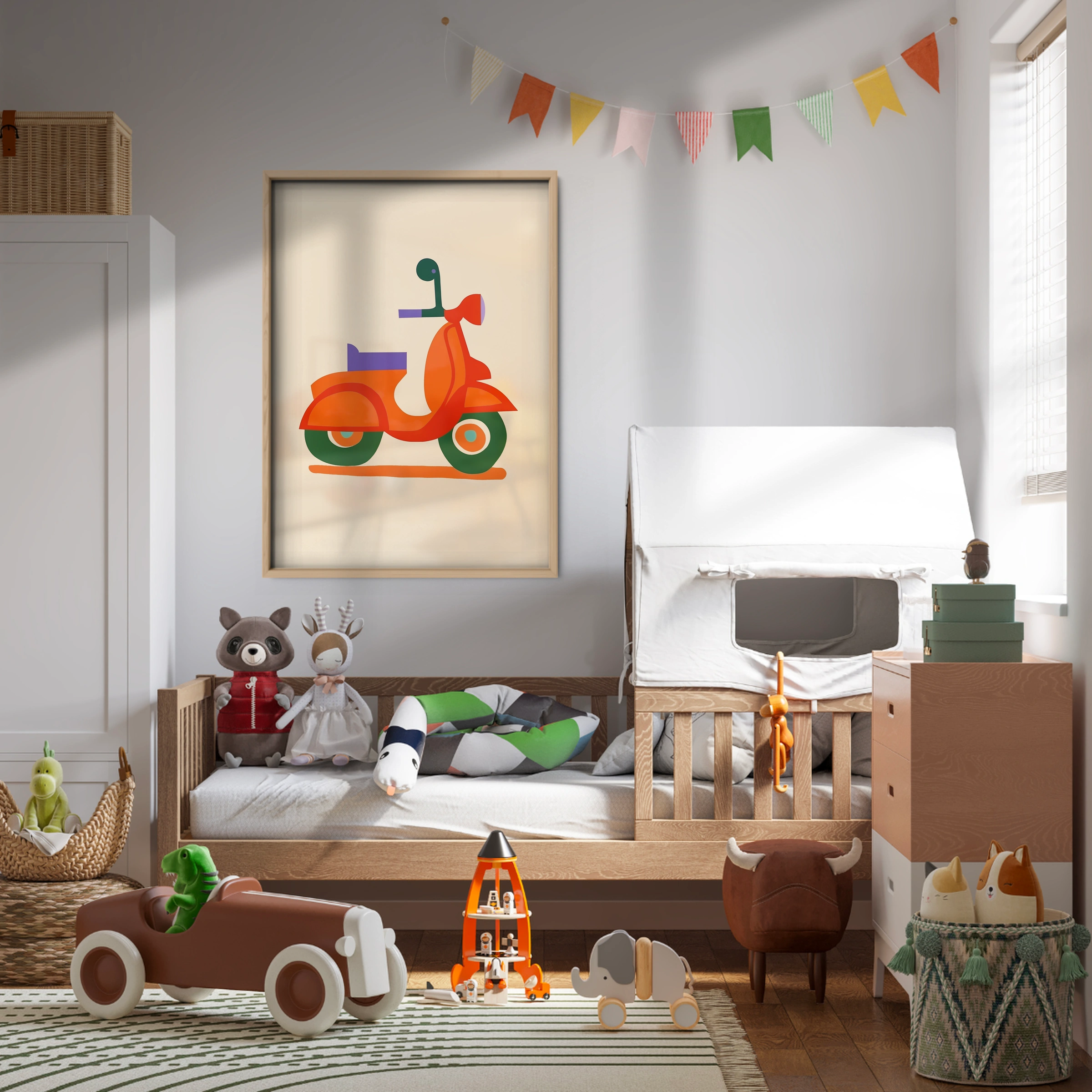 Little Scooter Nursery Print