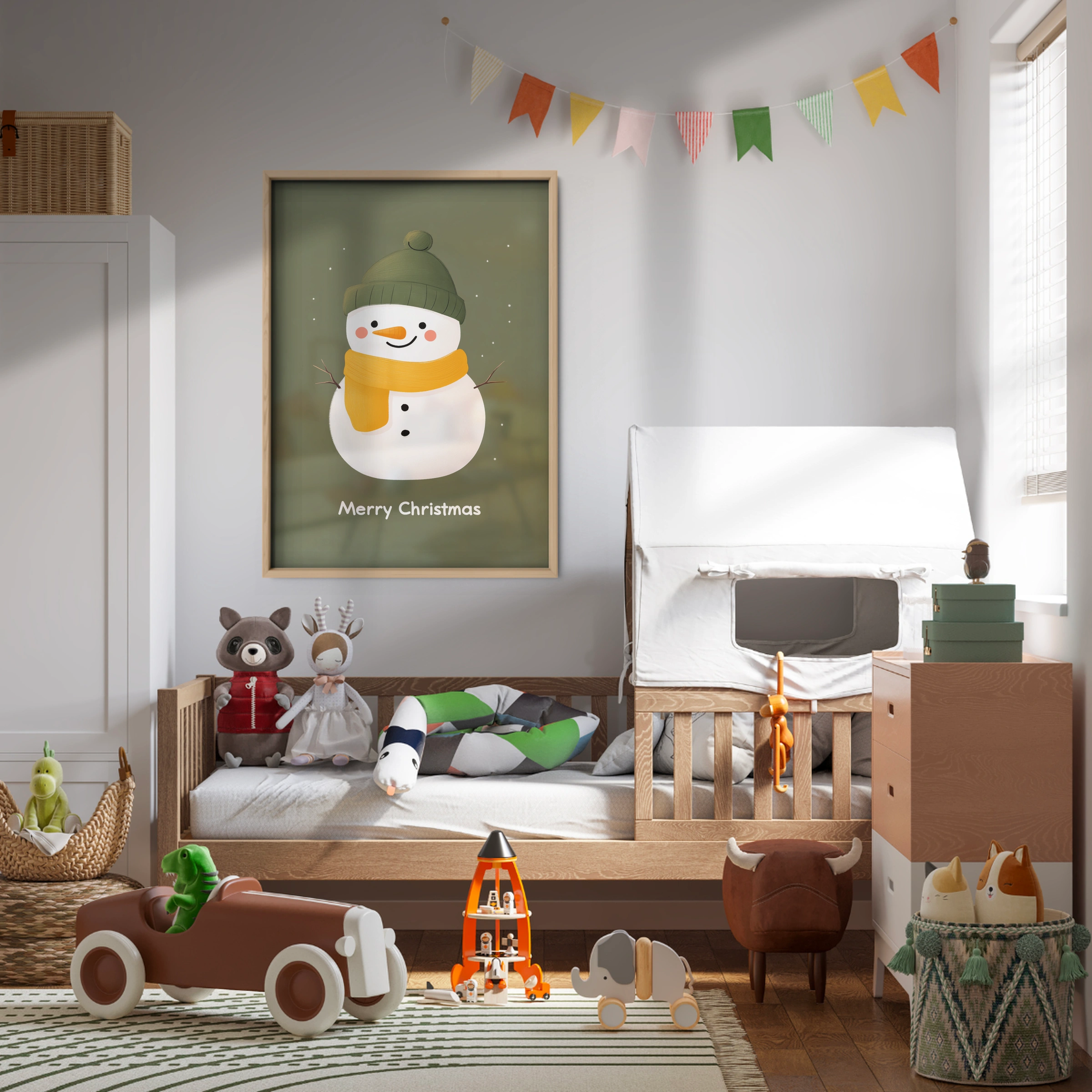 Little Snowman Christmas Print