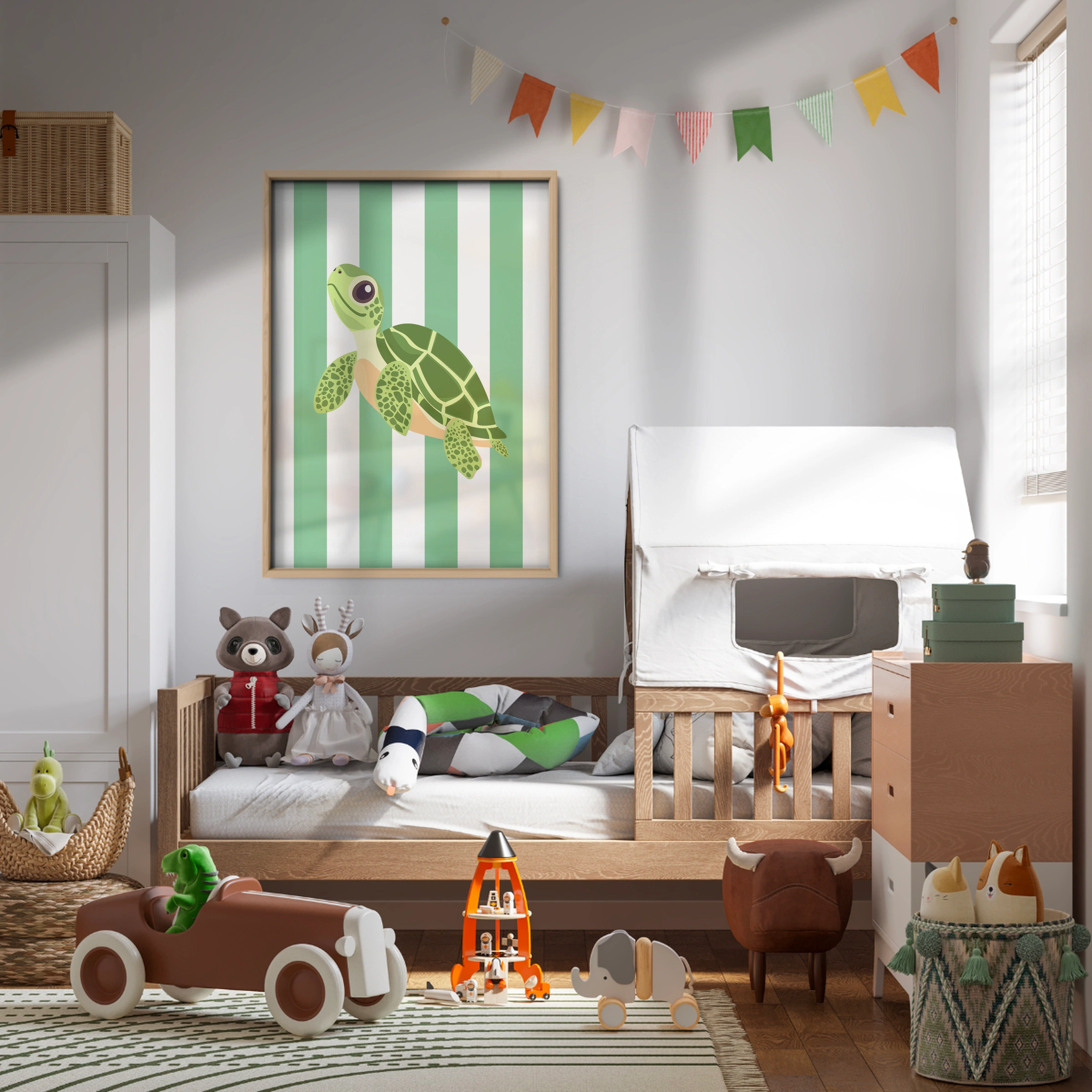 Little Turtle Nursery Print