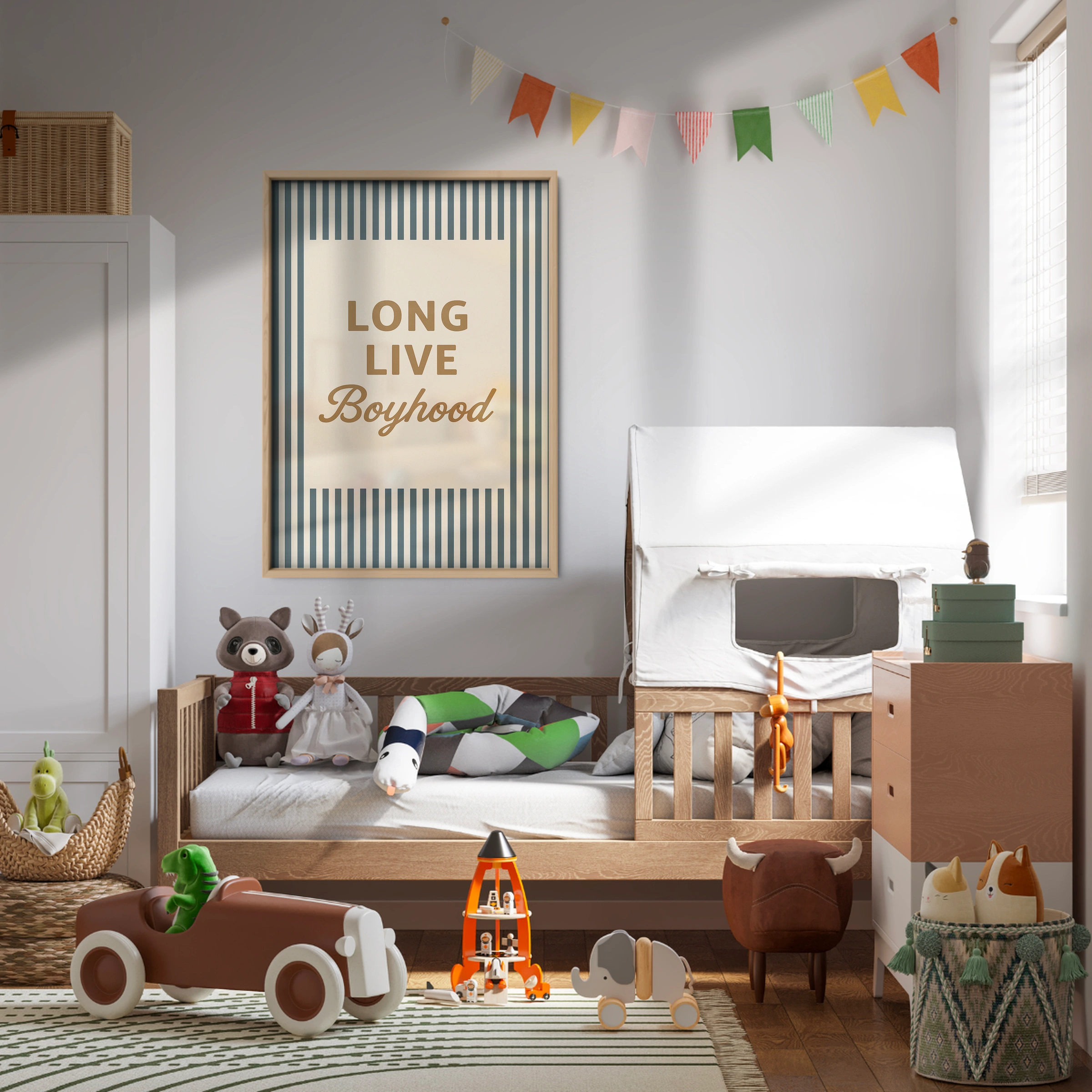 Long Live Boyhood Four Nursery Print