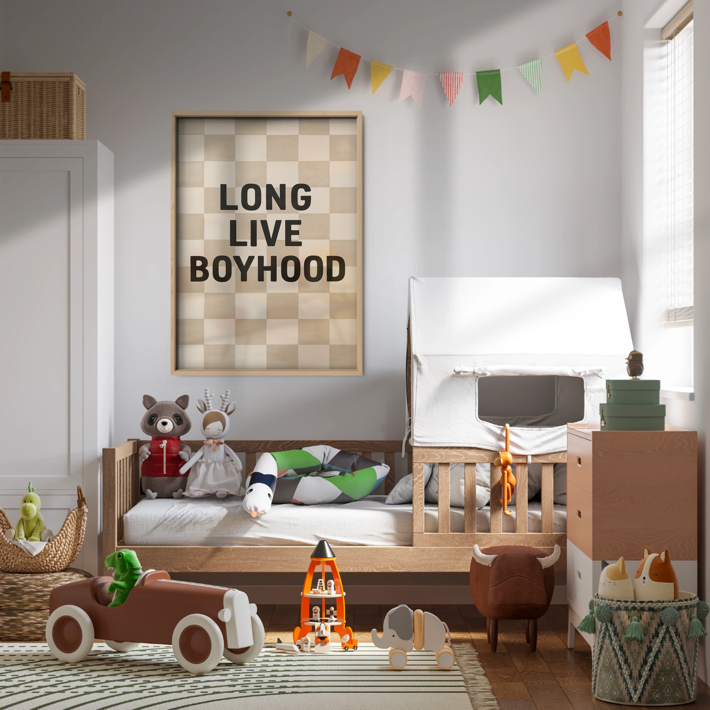 Long Live Boyhood Three Nursery Print