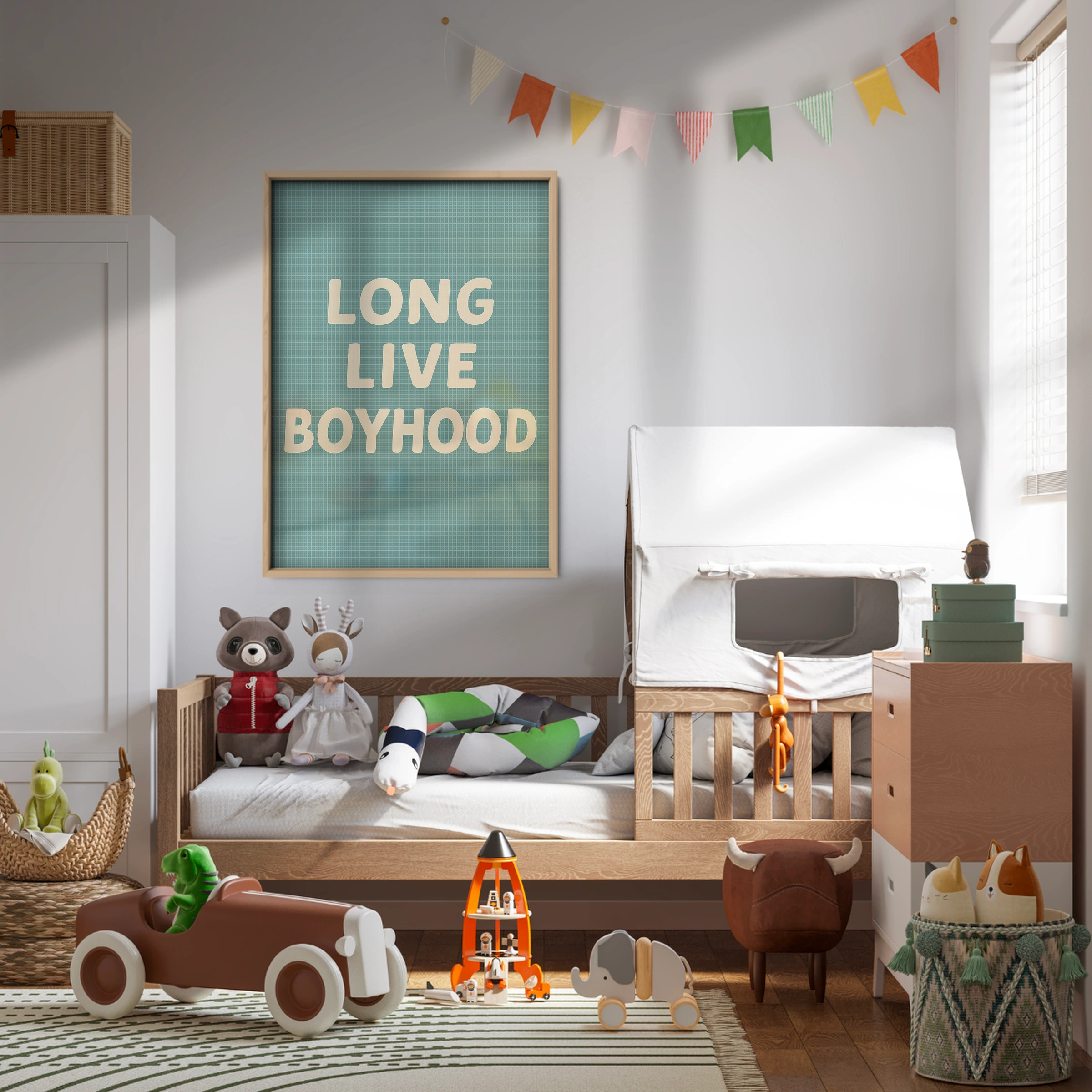 Long Live Boyhood Two Nursery Print