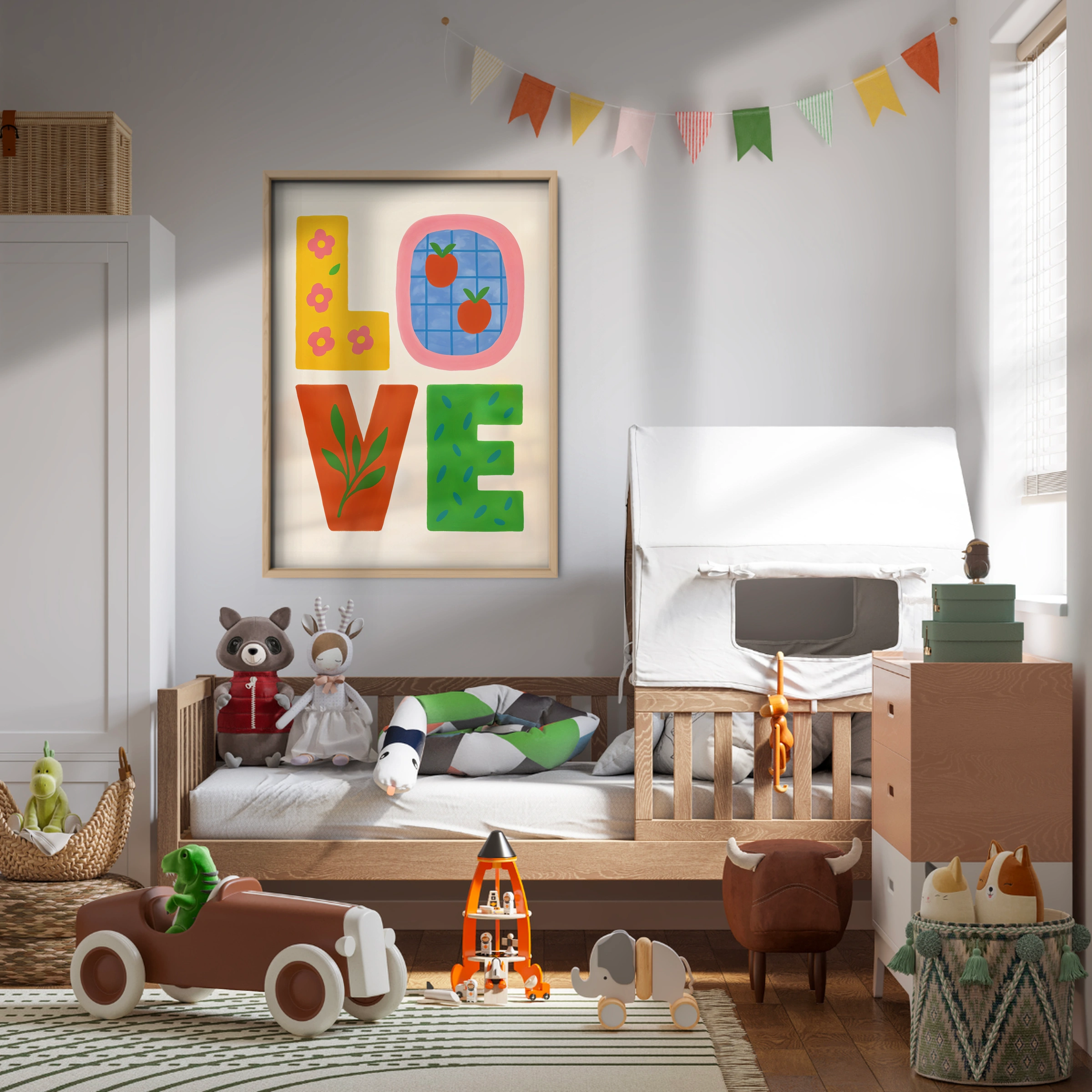 Love Nursery Print - kids room wall art print