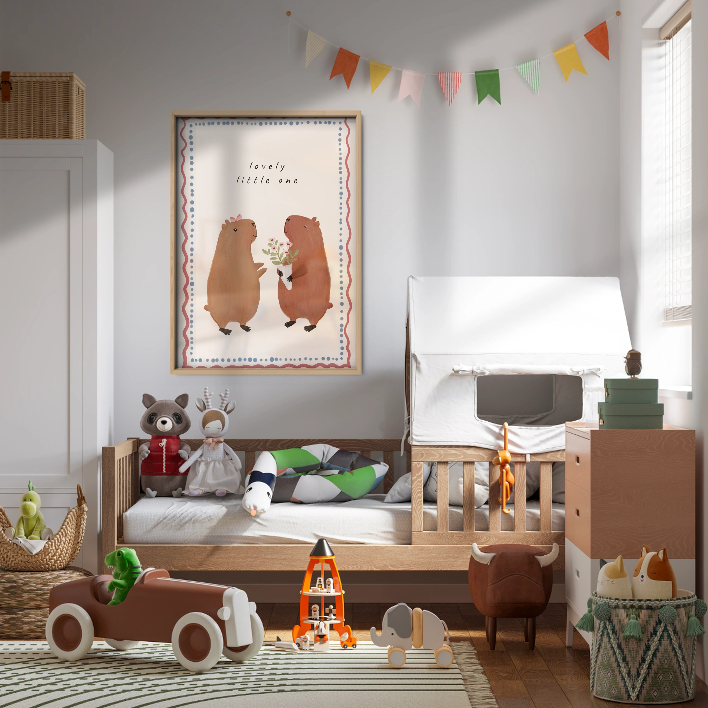 Lovely Little One Bears Nursery Print
