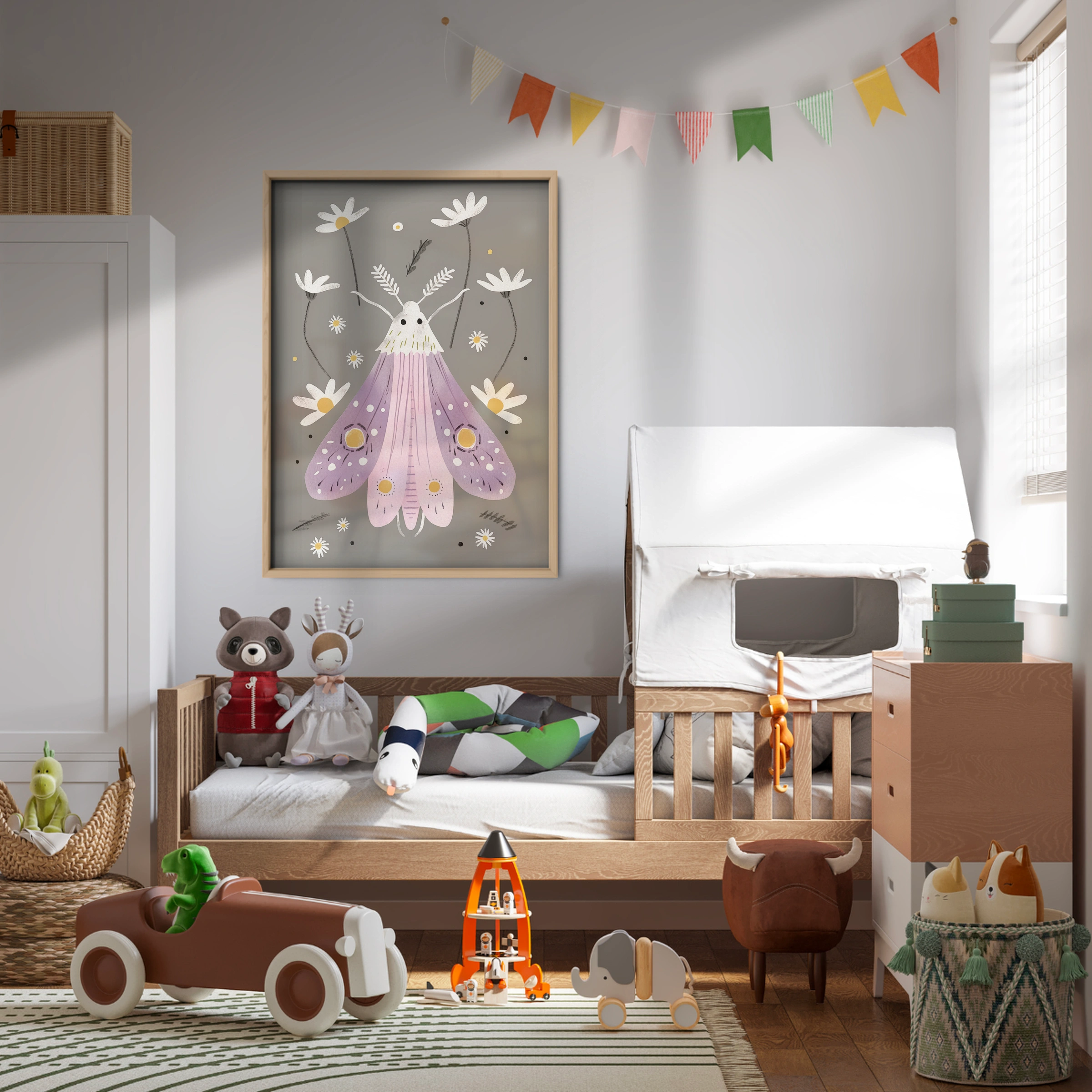 Luna Moth Nursery Print