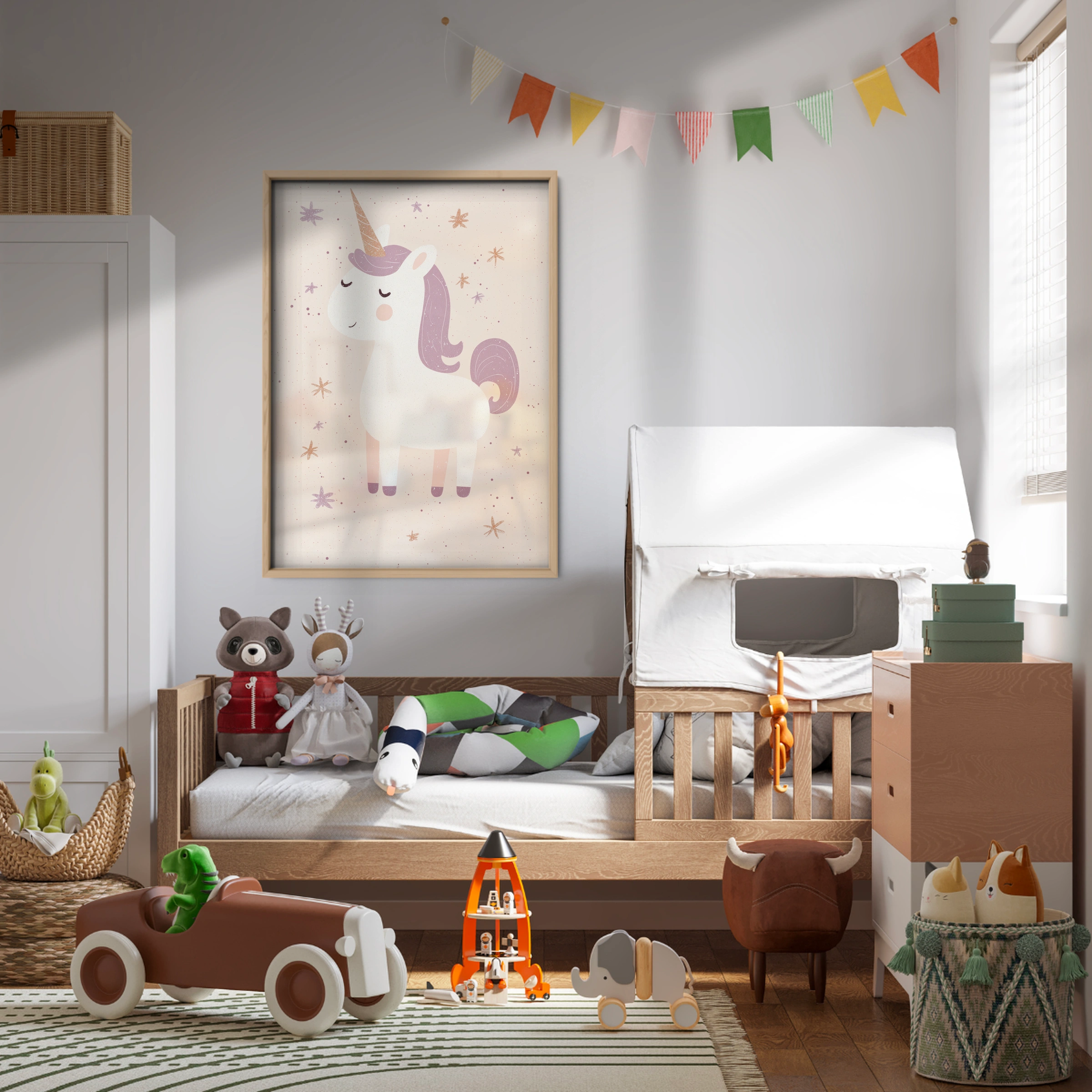 Magical Unicorn Nursery Print