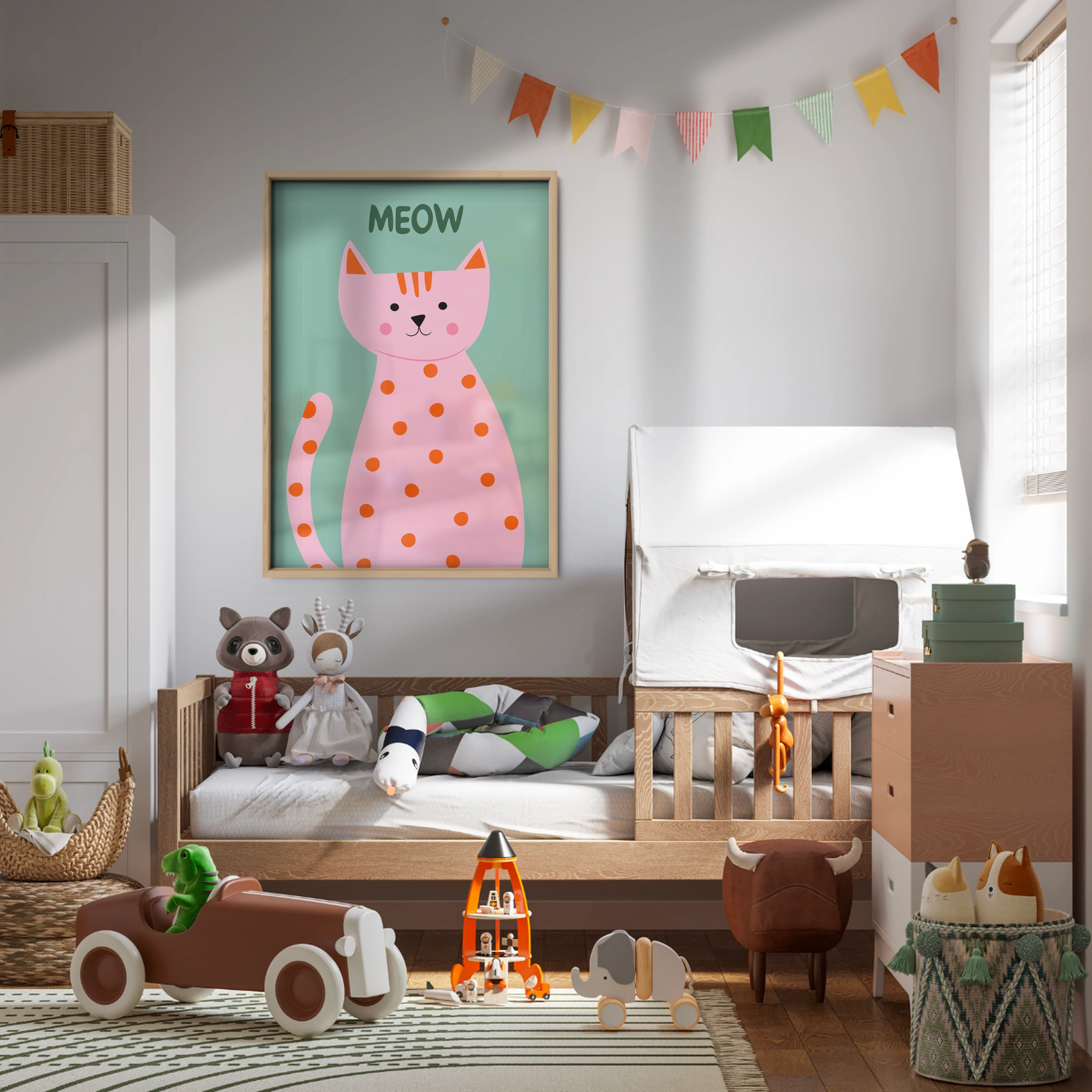 Meow Cat Nursery Print