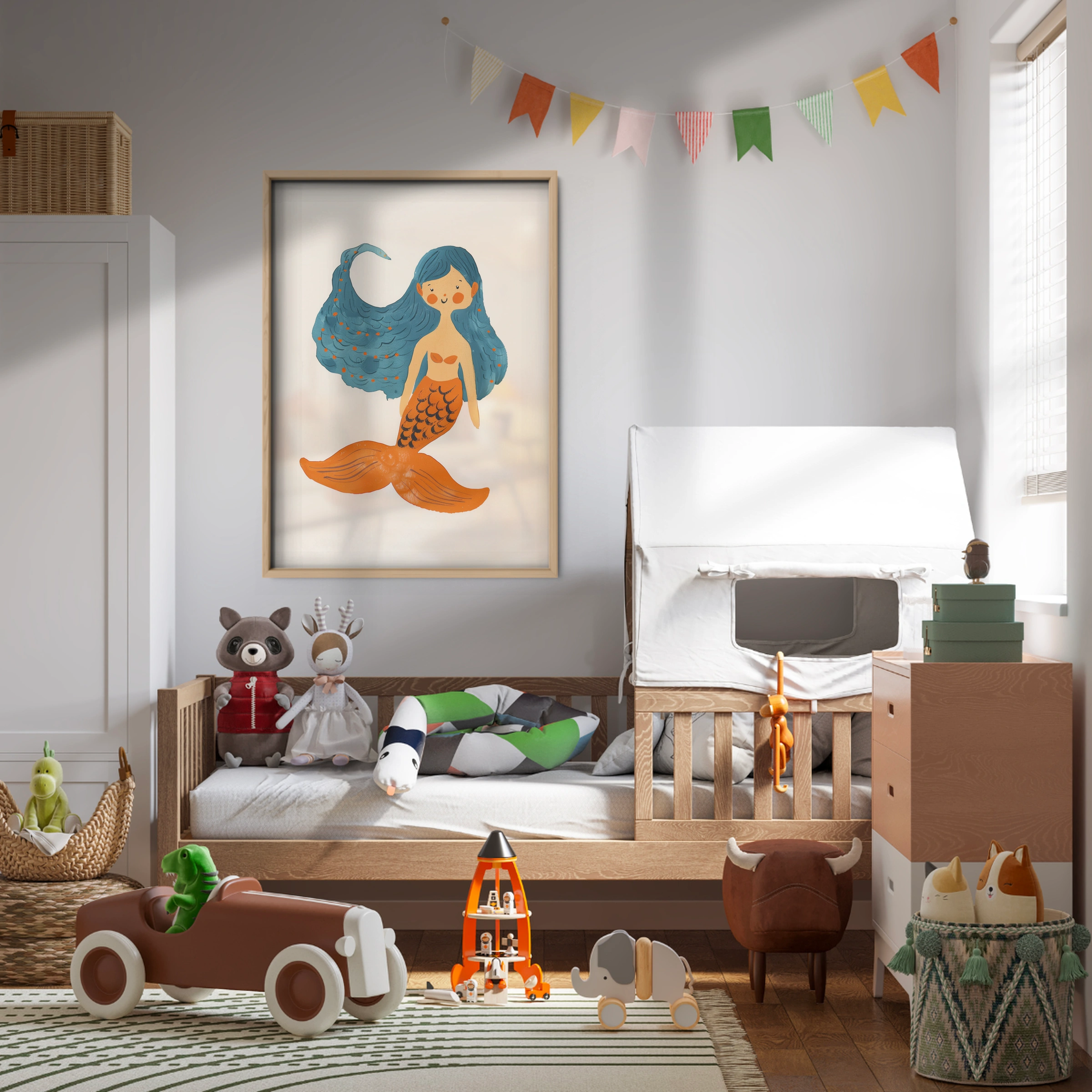 Mermaid Nursery Print