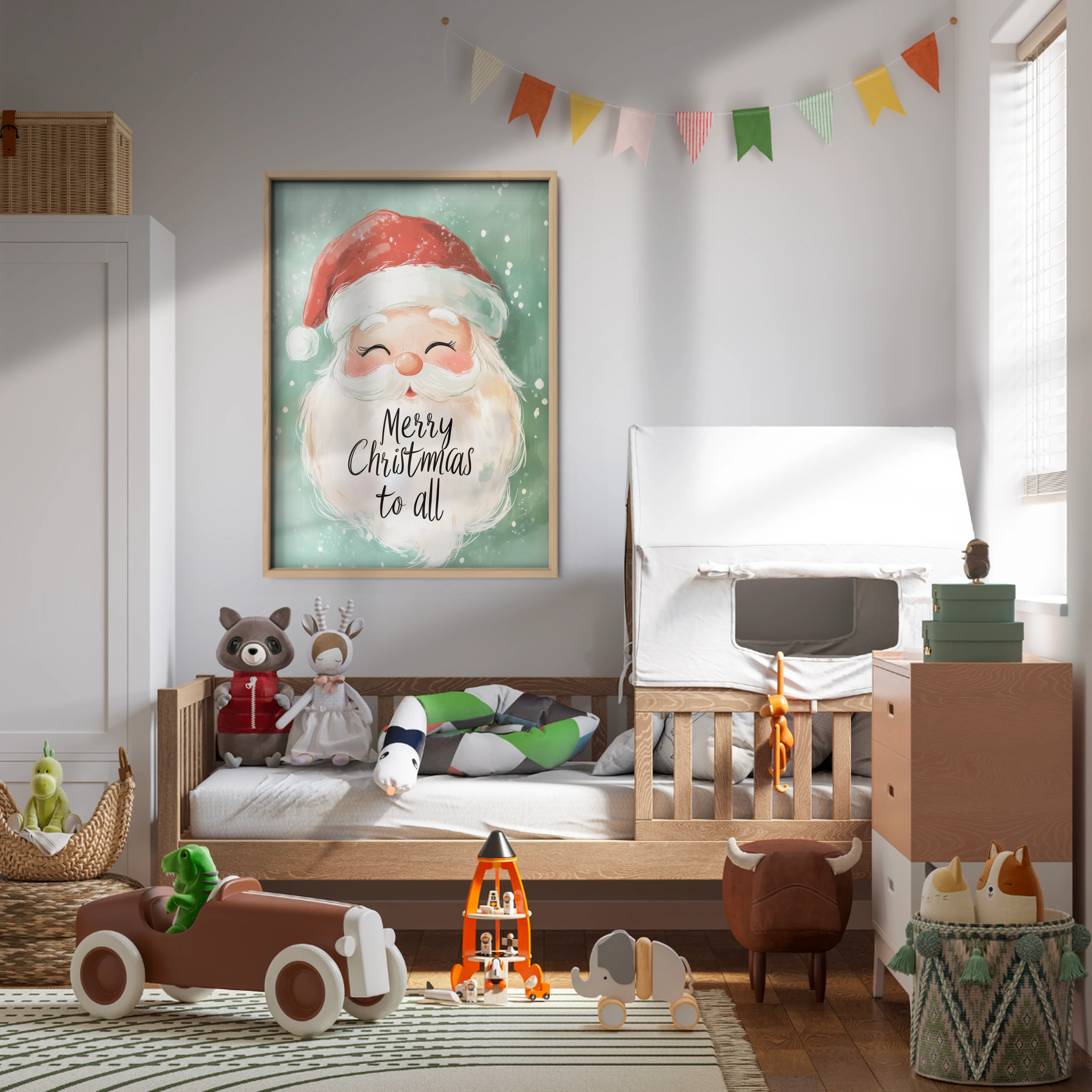 Merry Christmas Santa Print