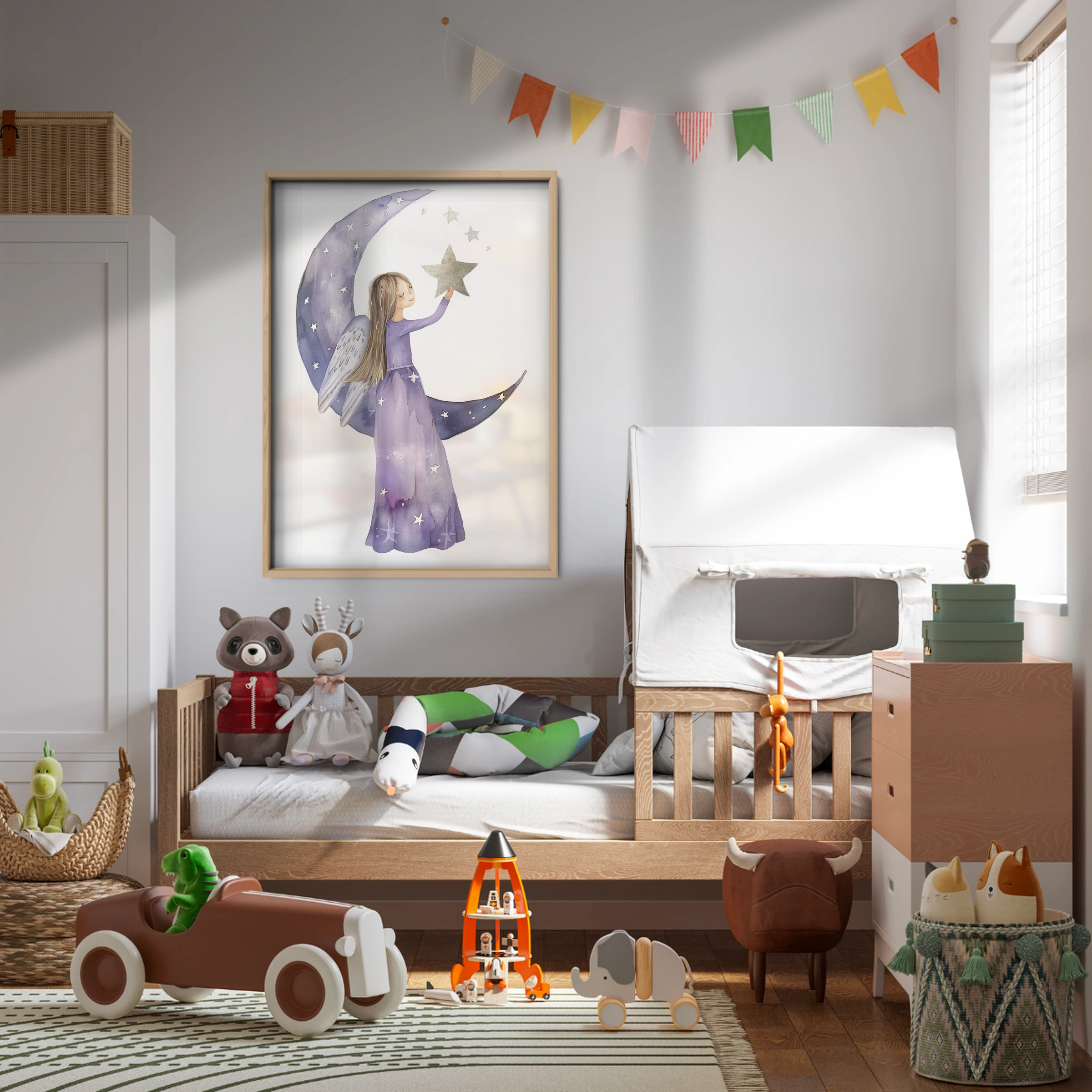 Moon Fairy Nursery Print