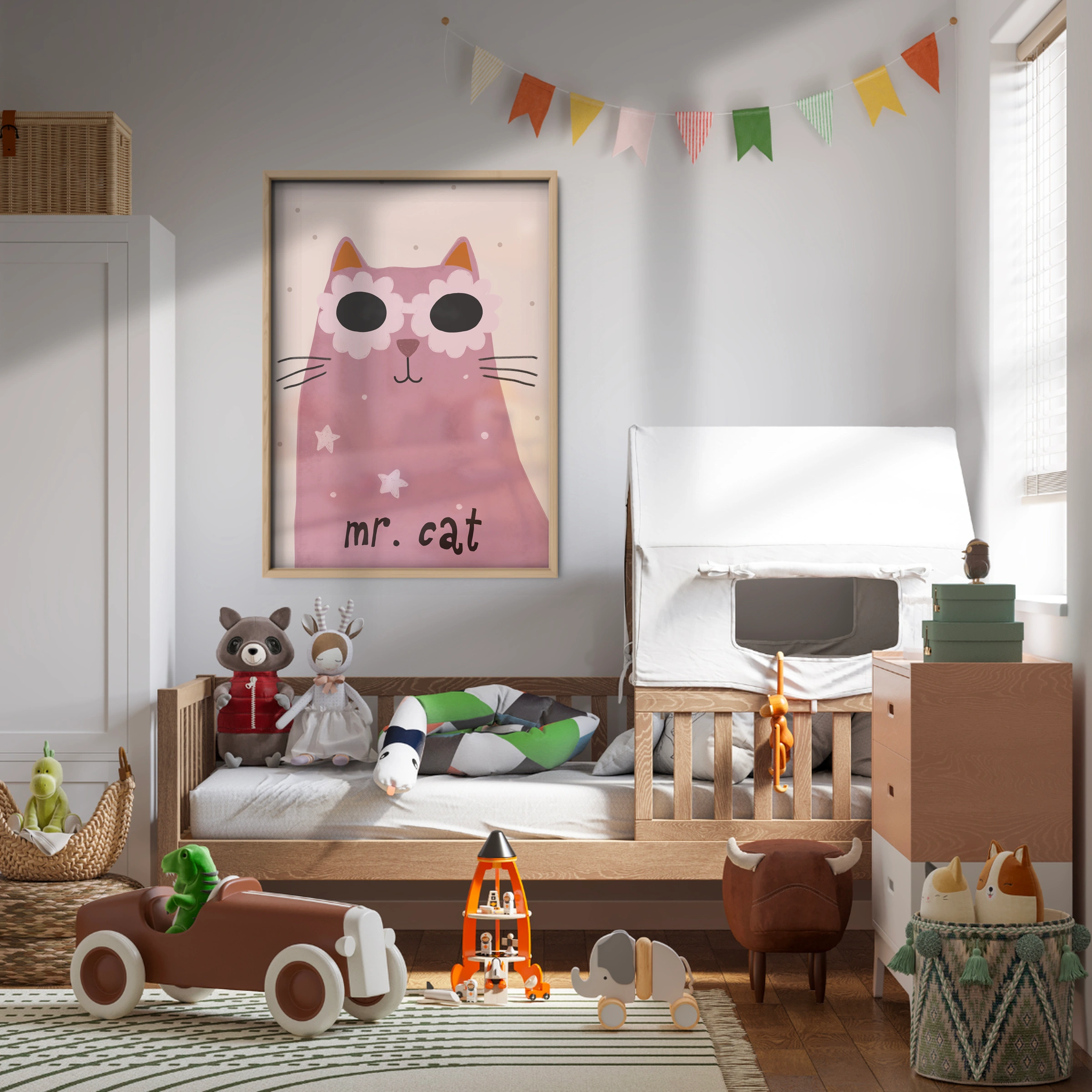 Mr Cat Nursery Print