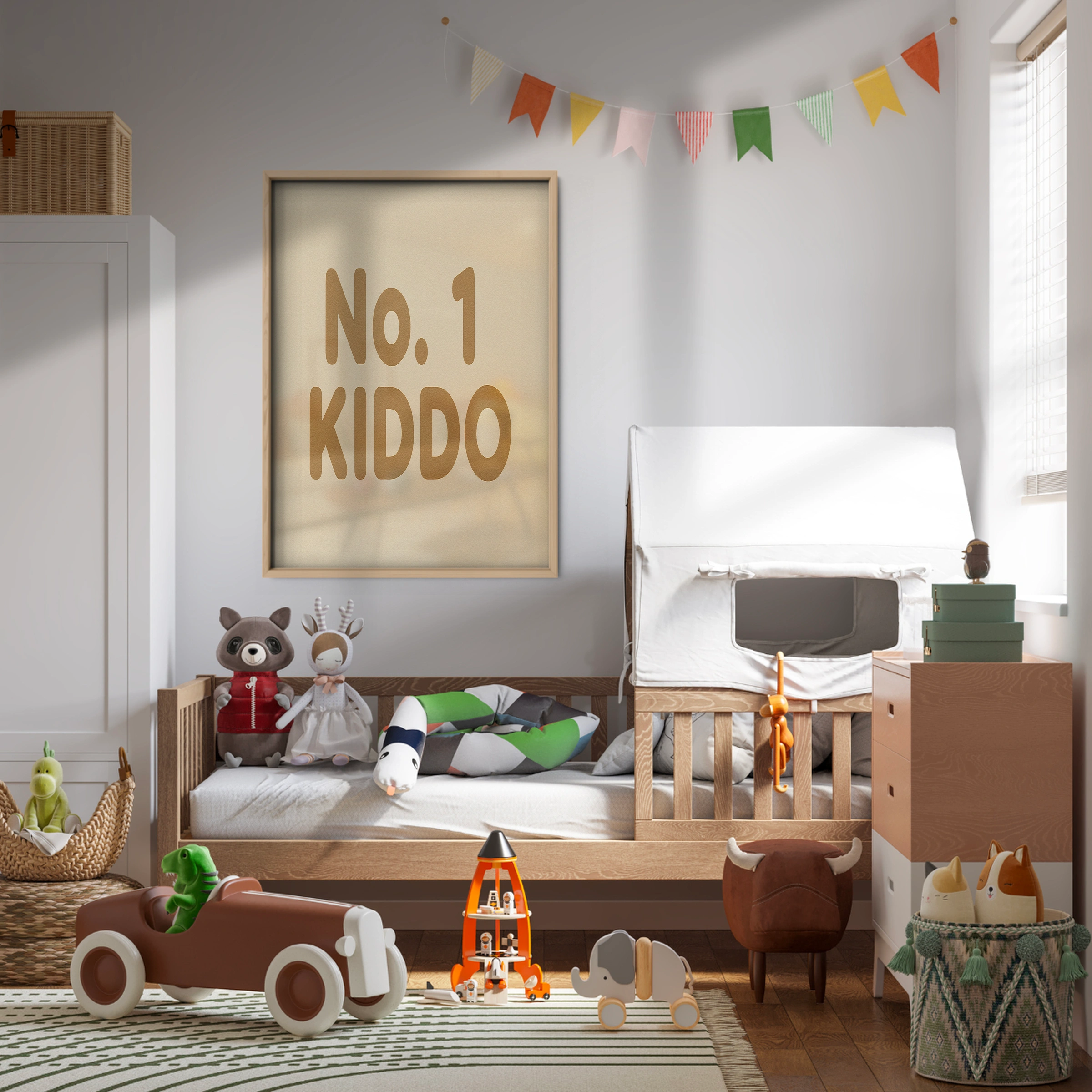 No.1 Kiddo Nursery Print - kids room wall art print
