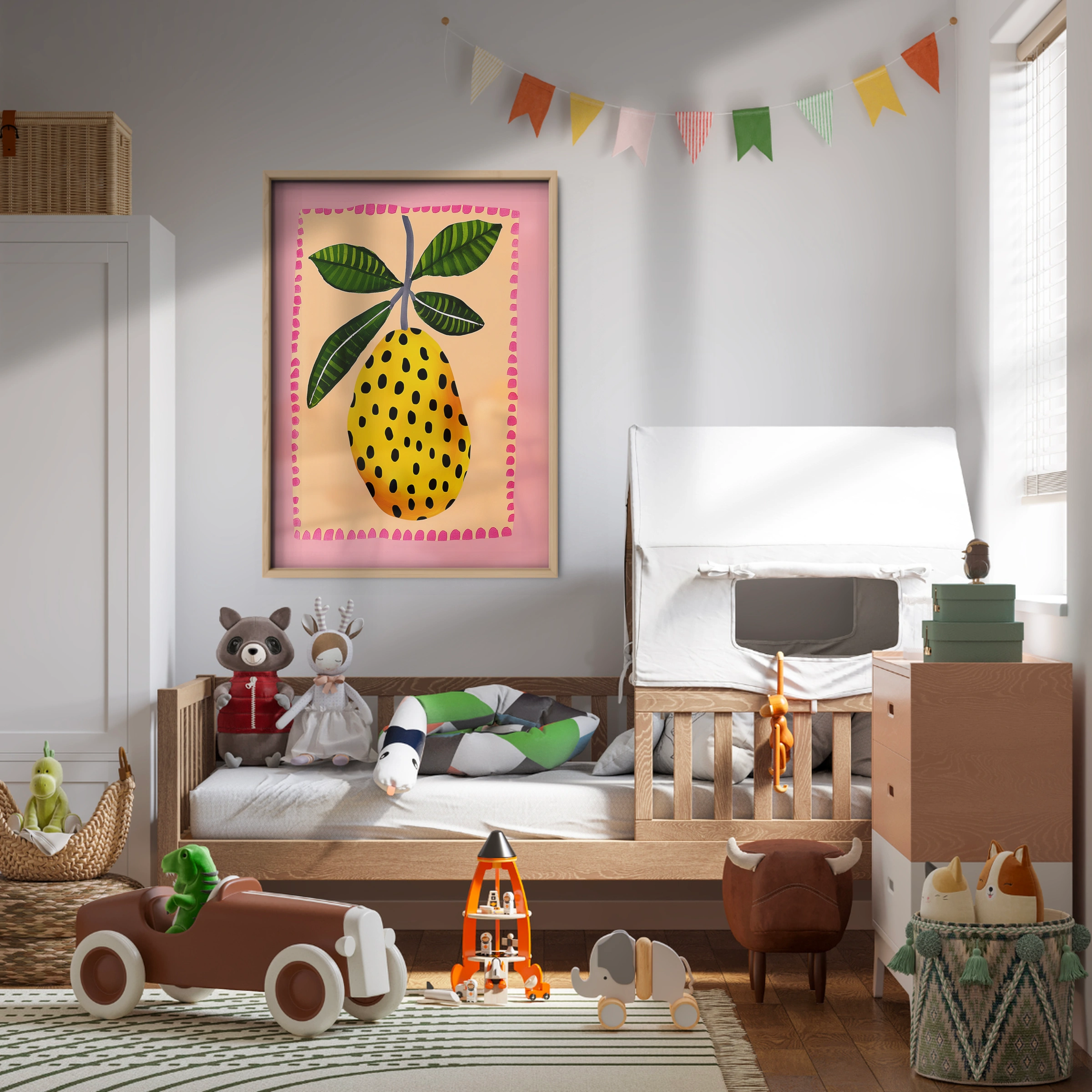 Painted Lemon Nursery Print
