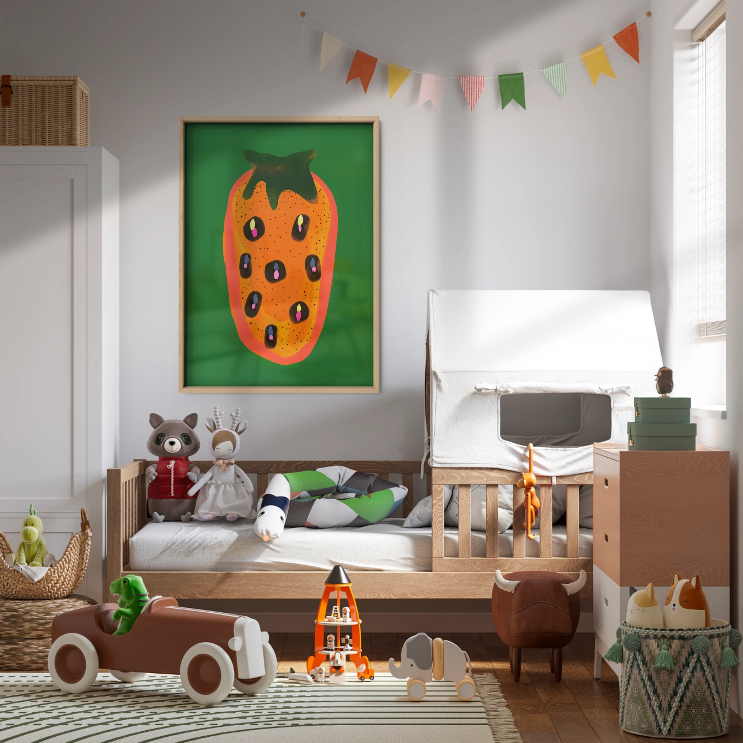 Papaya Nursery Print Two