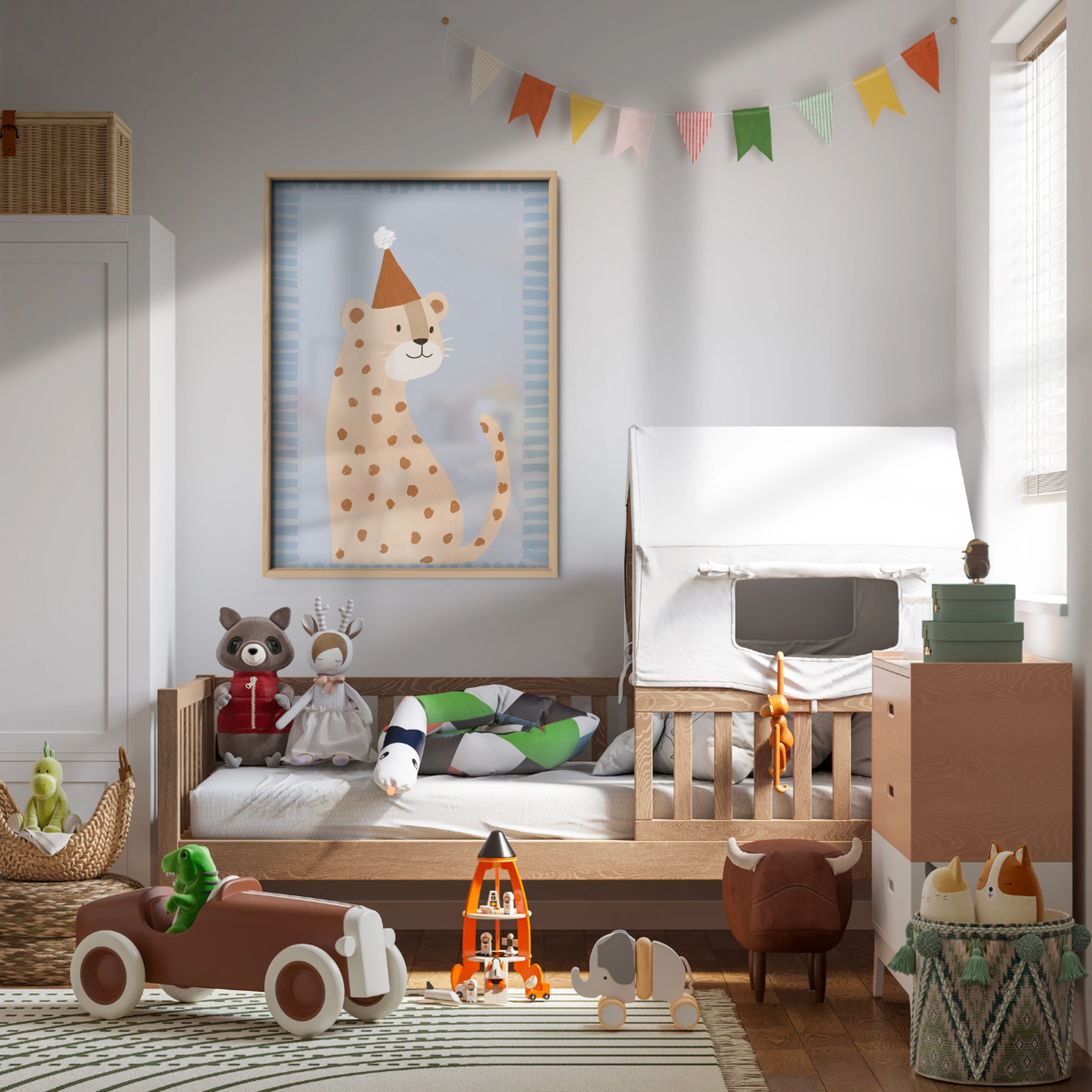 Party Cheetah Nursery Print
