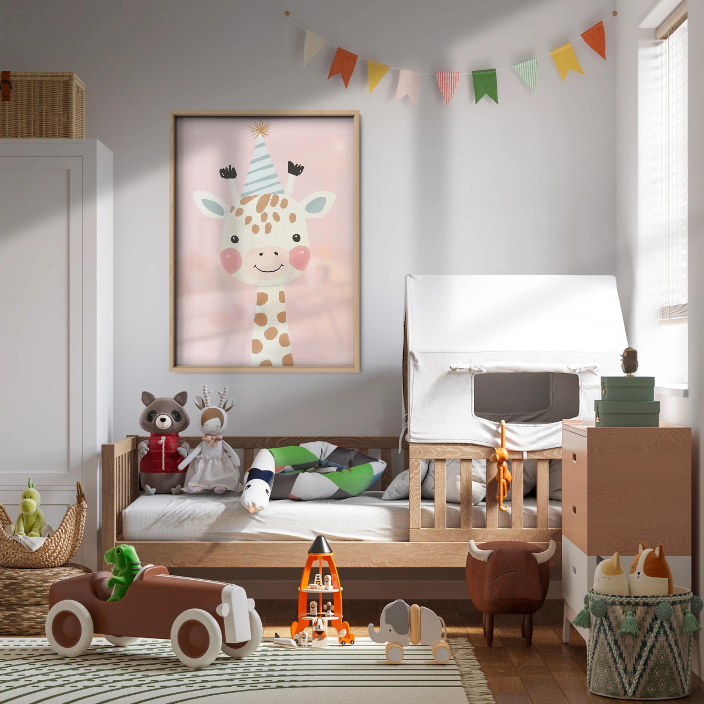 Party Giraffe Nursery Print