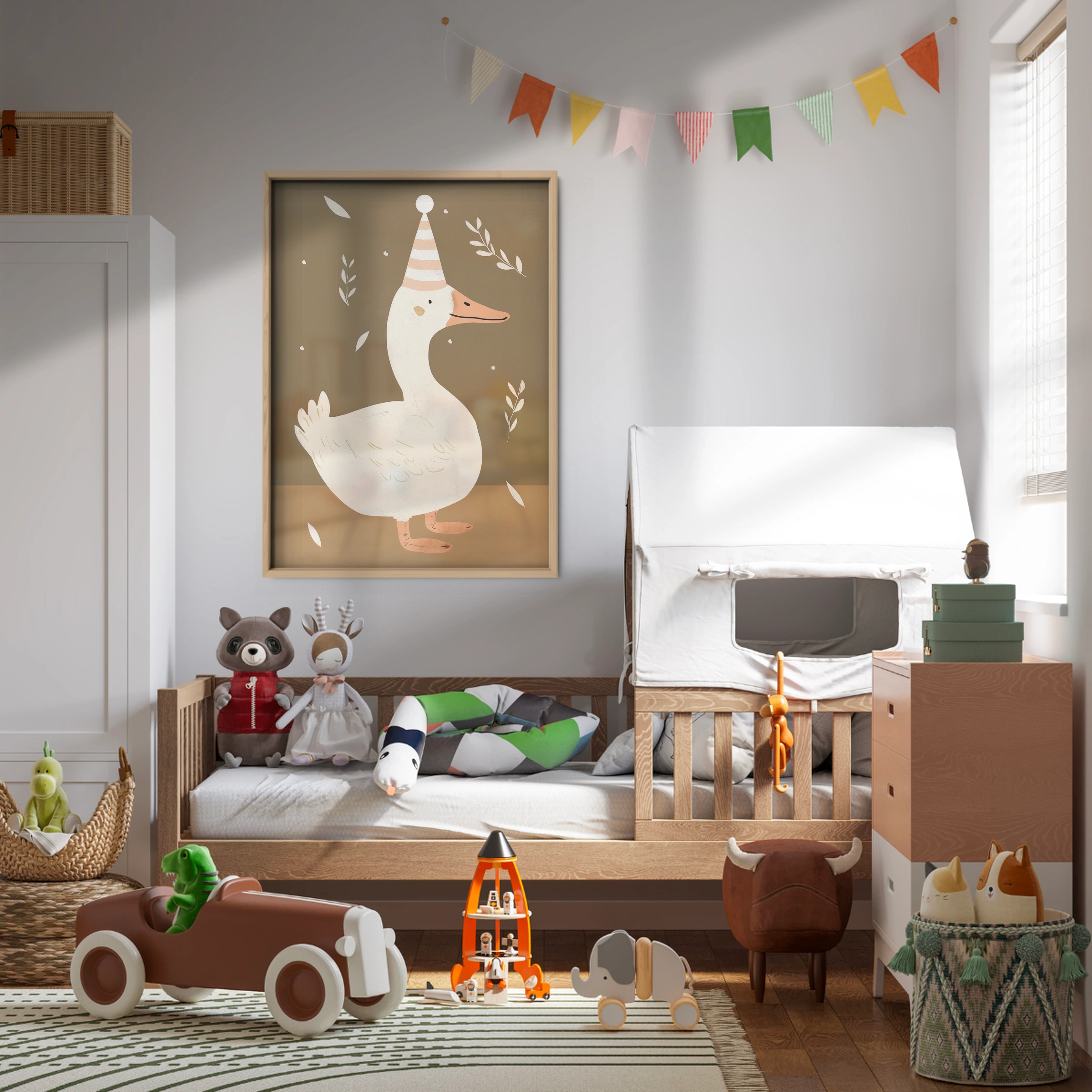 Party Goose Nursery Print