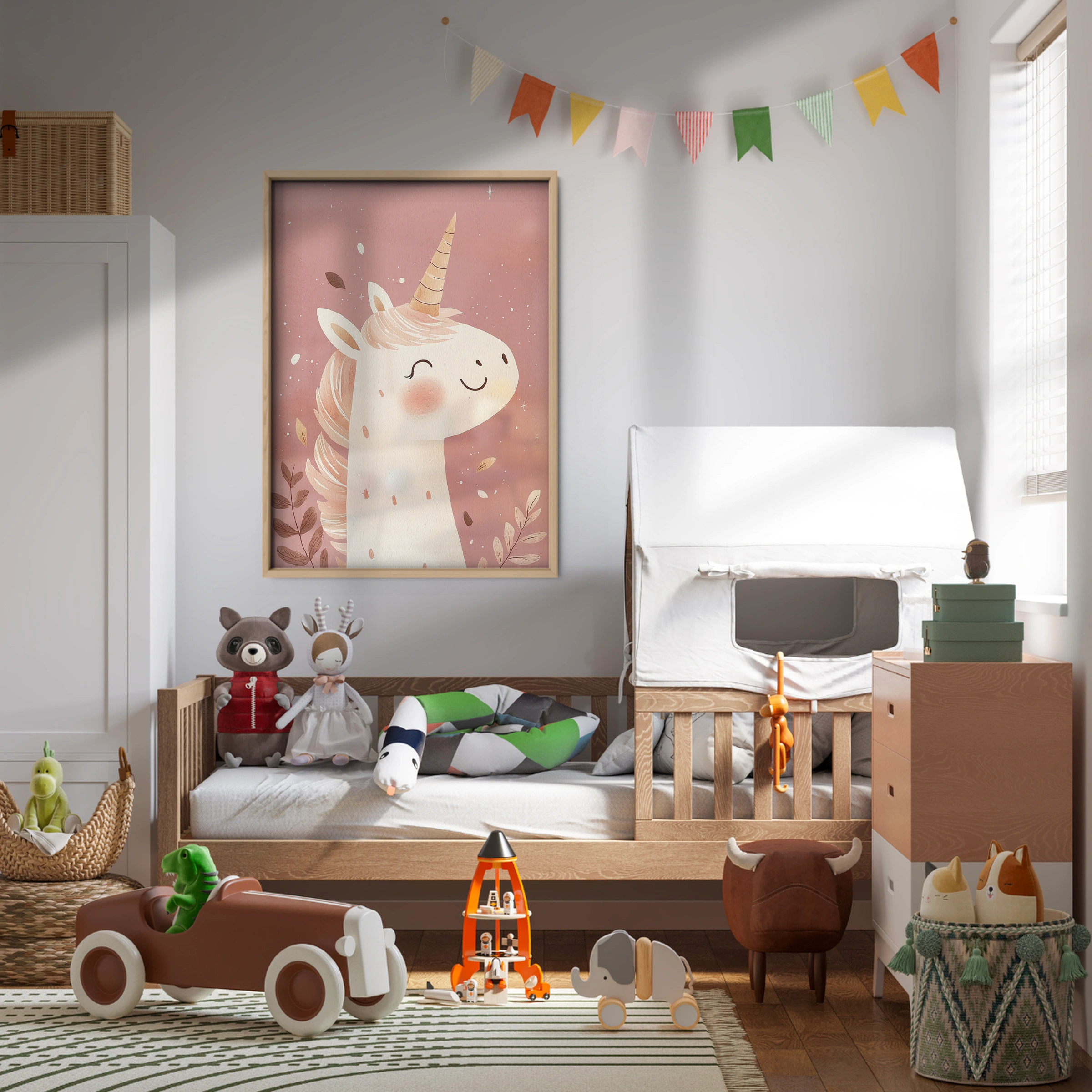 Pastel Unicorn Nursery Print