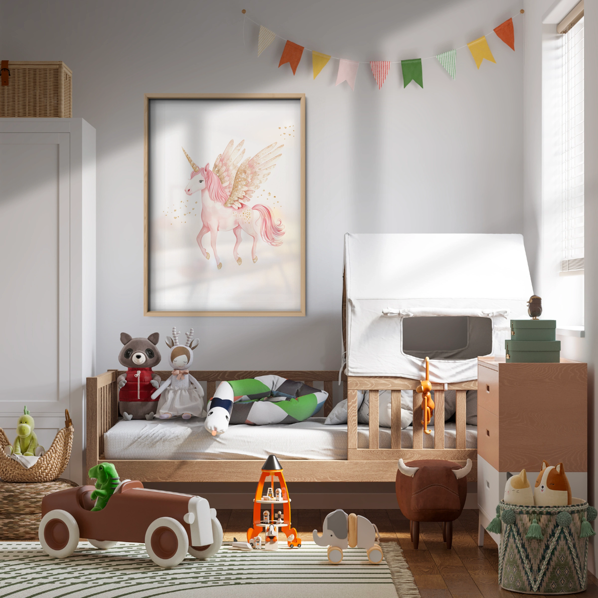Pegasus Unicorn Nursery Print