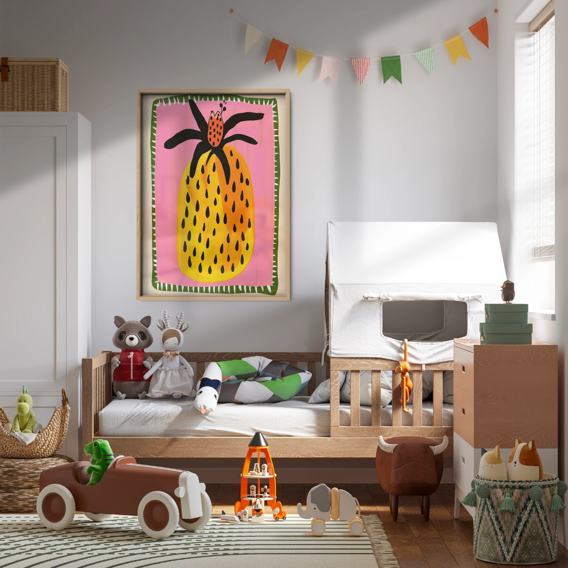 Pineapple Nursery Print