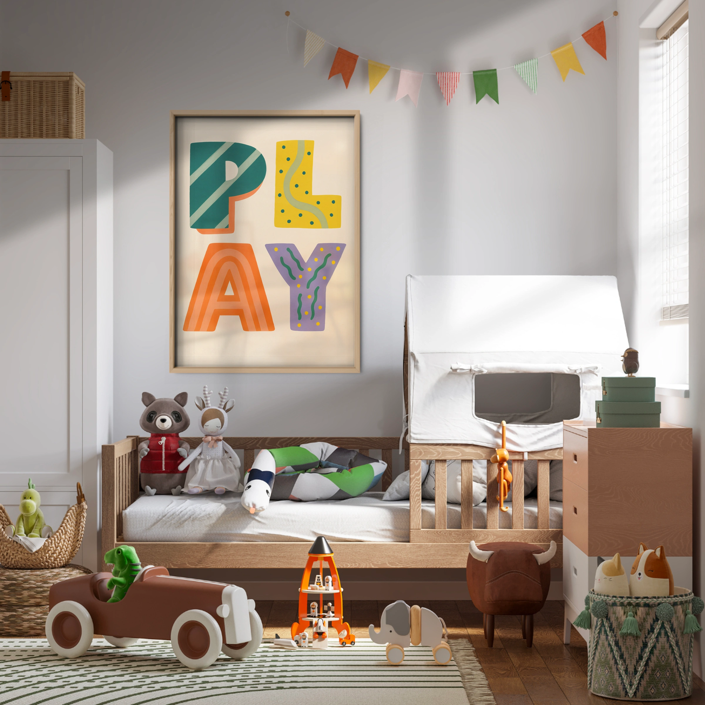 Play Nursery Print - kids room wall art print