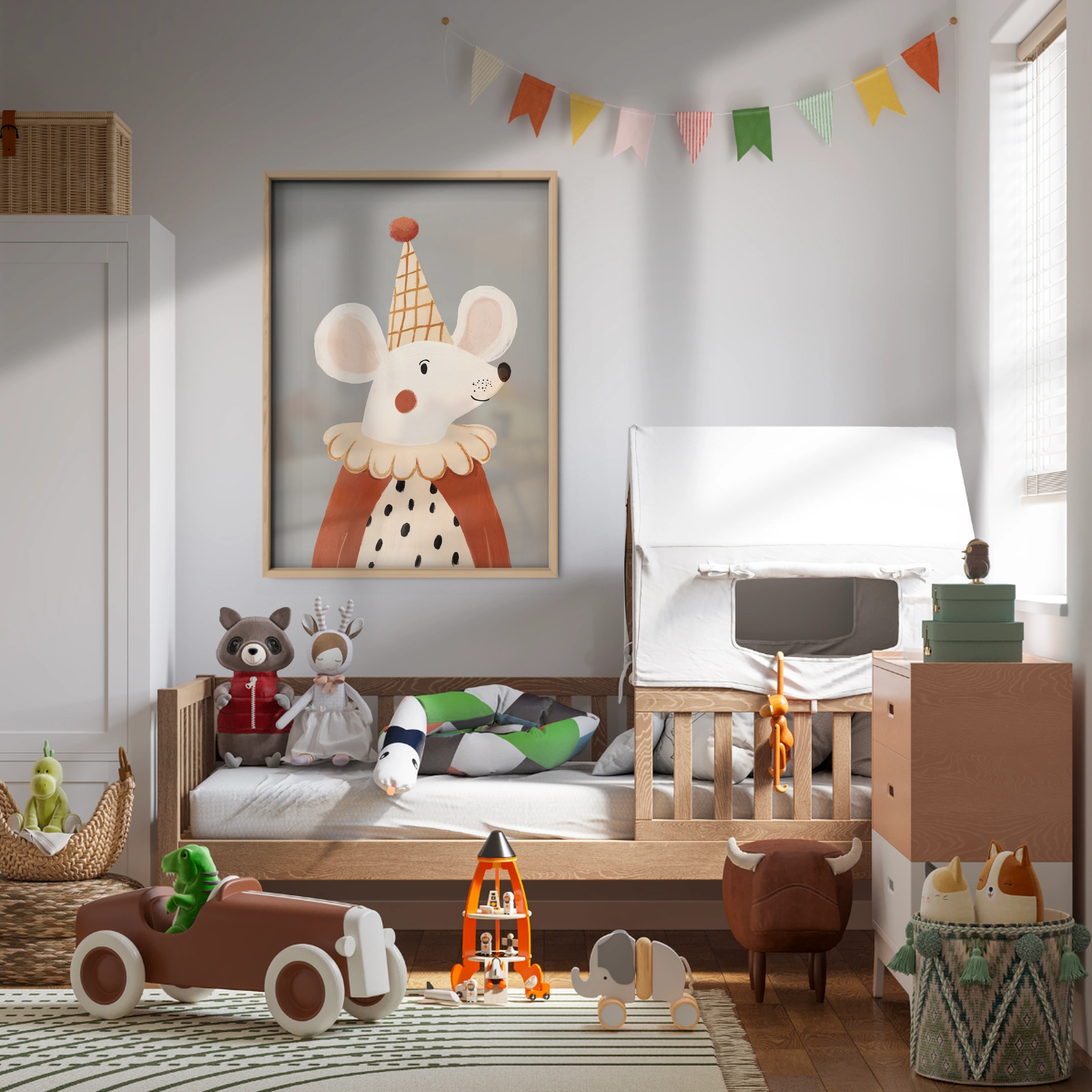 Queen Mouse Nursery Print
