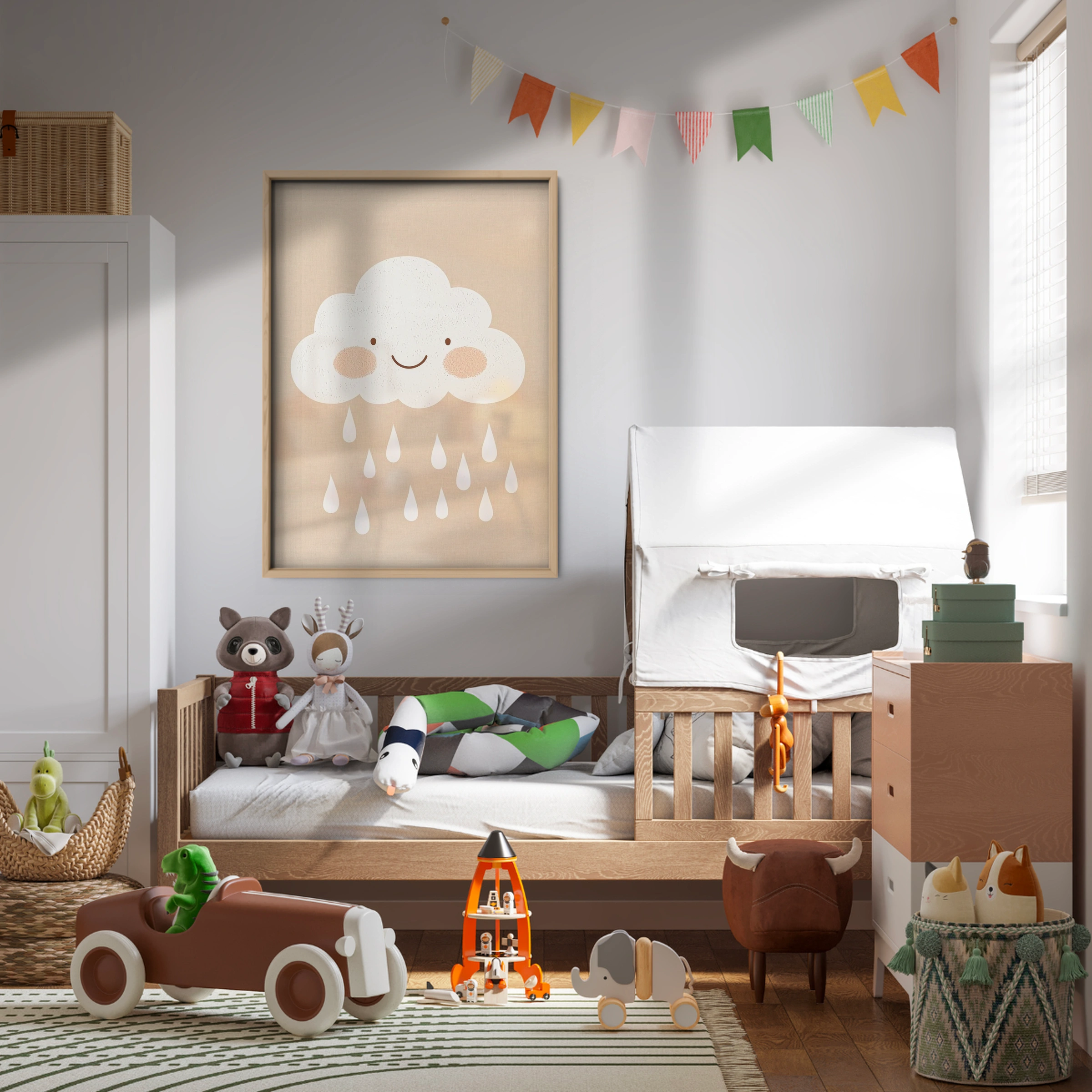 Rain Cloud Nursery Print