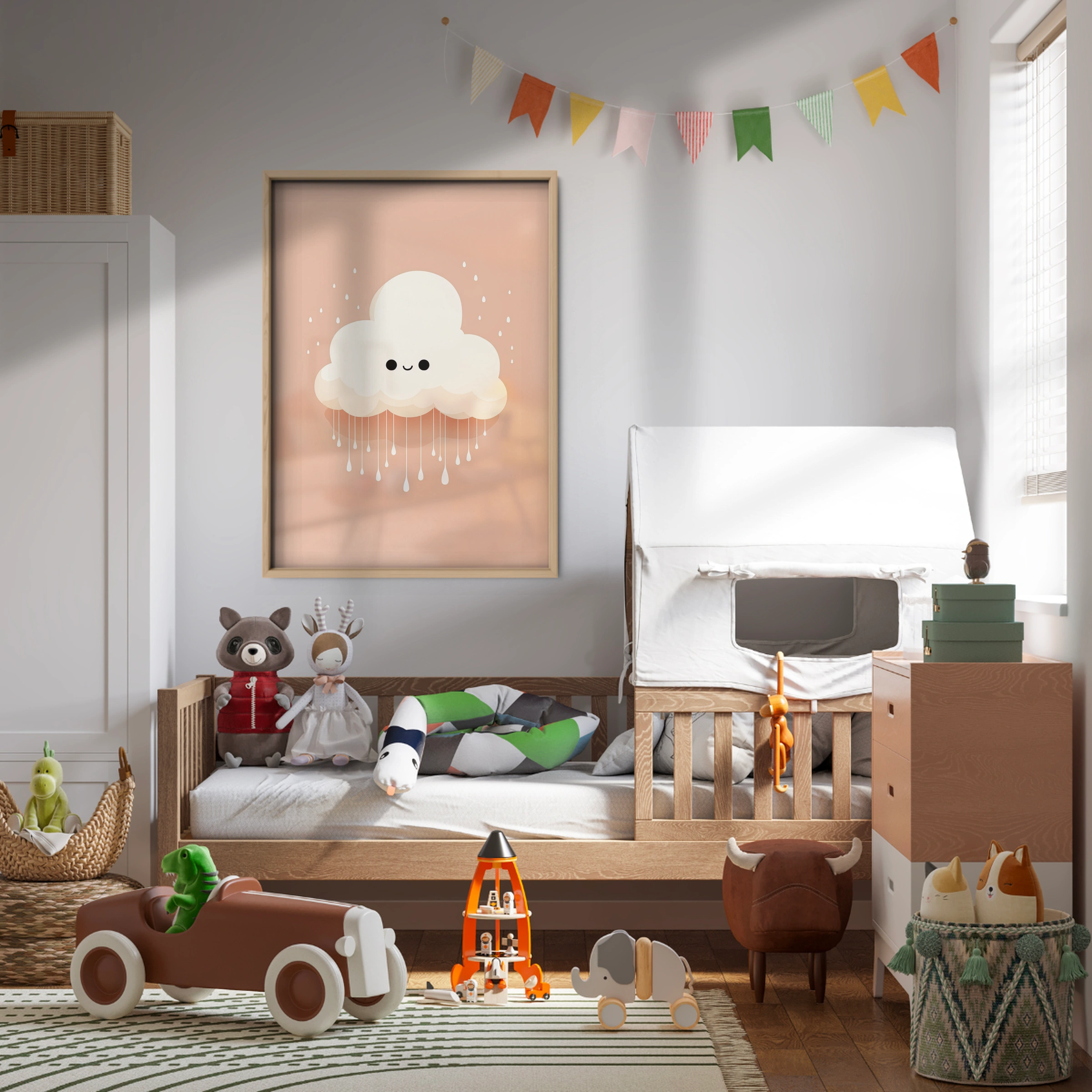 Rainy Cloud Nursery Print