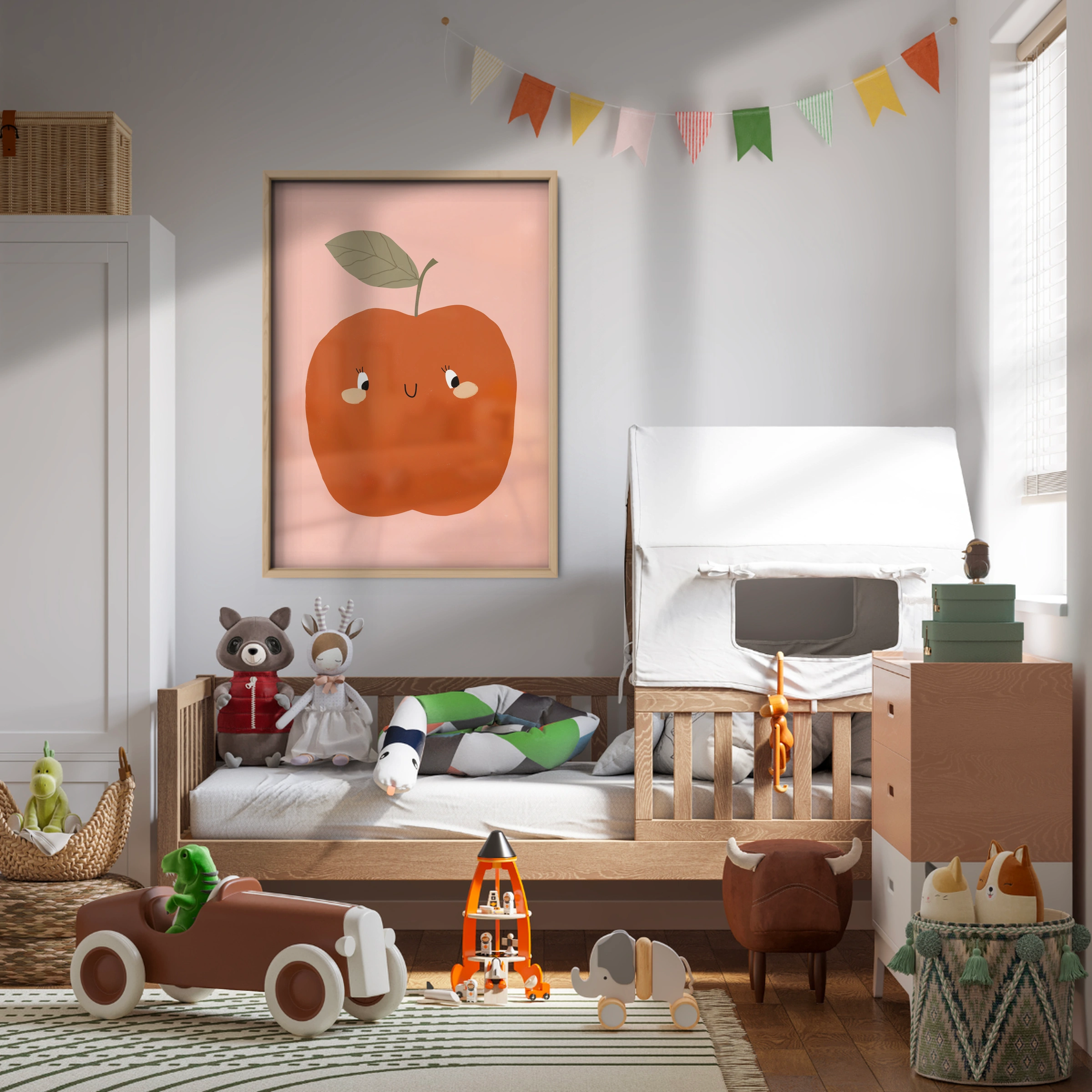 Red Apple Nursery Print