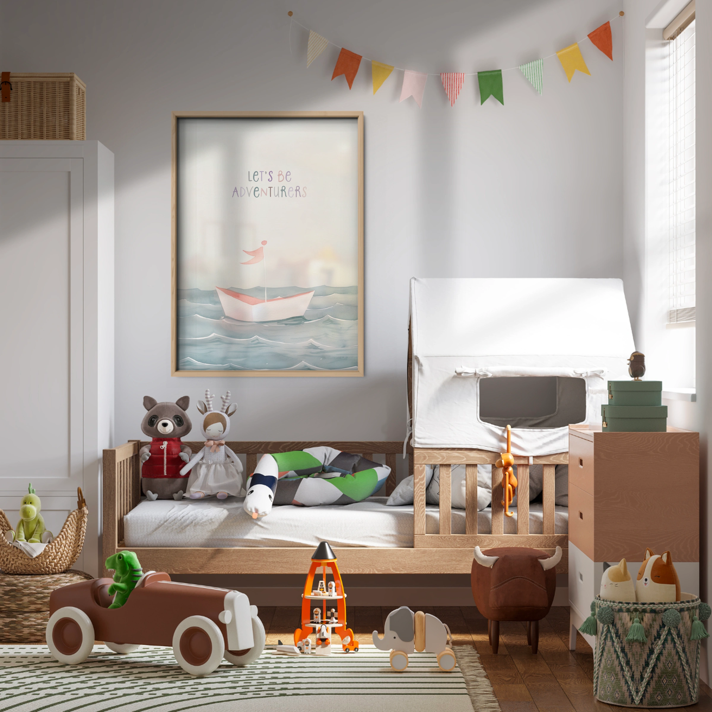 Sailing Boat Nursery Print