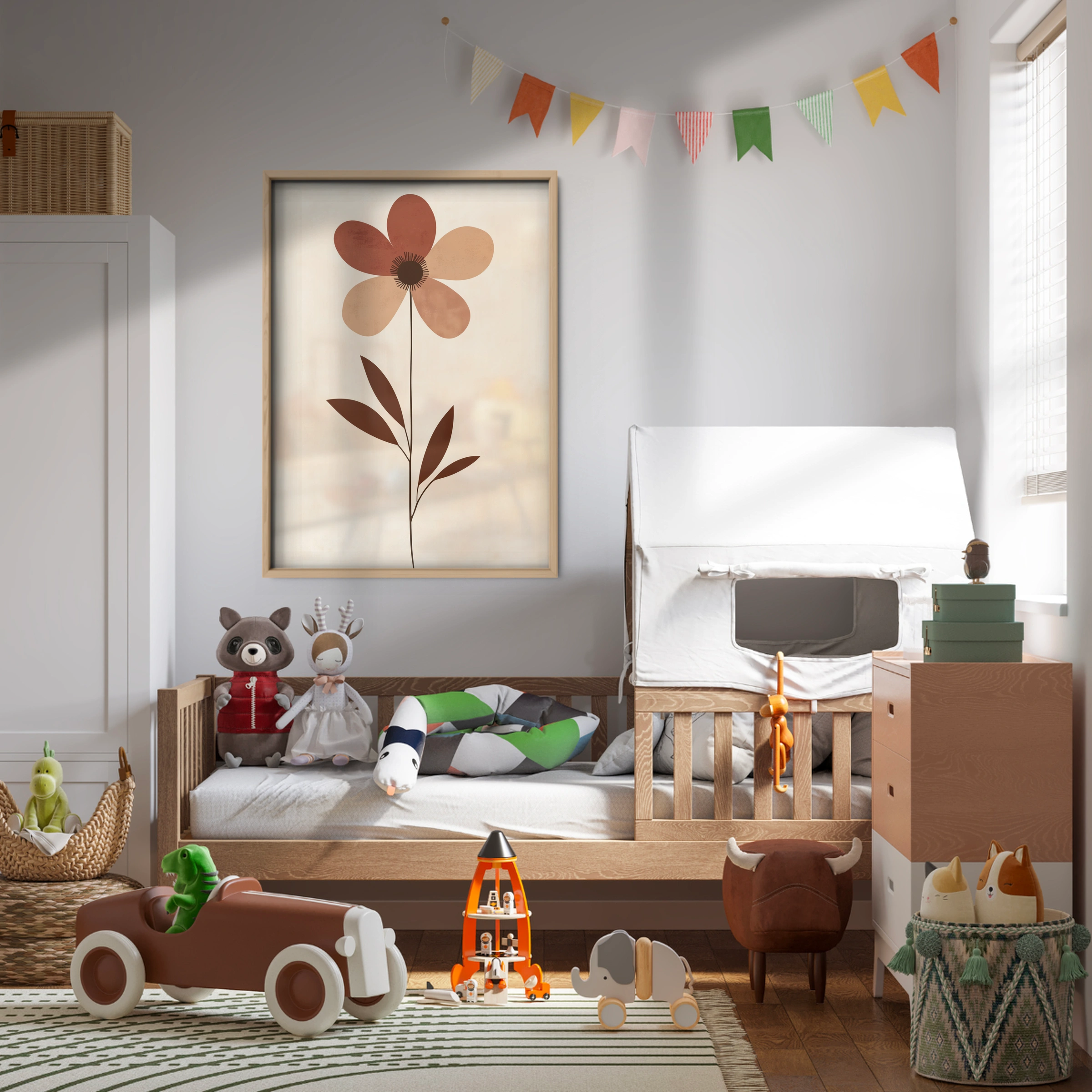 Single Flower Nursery Print