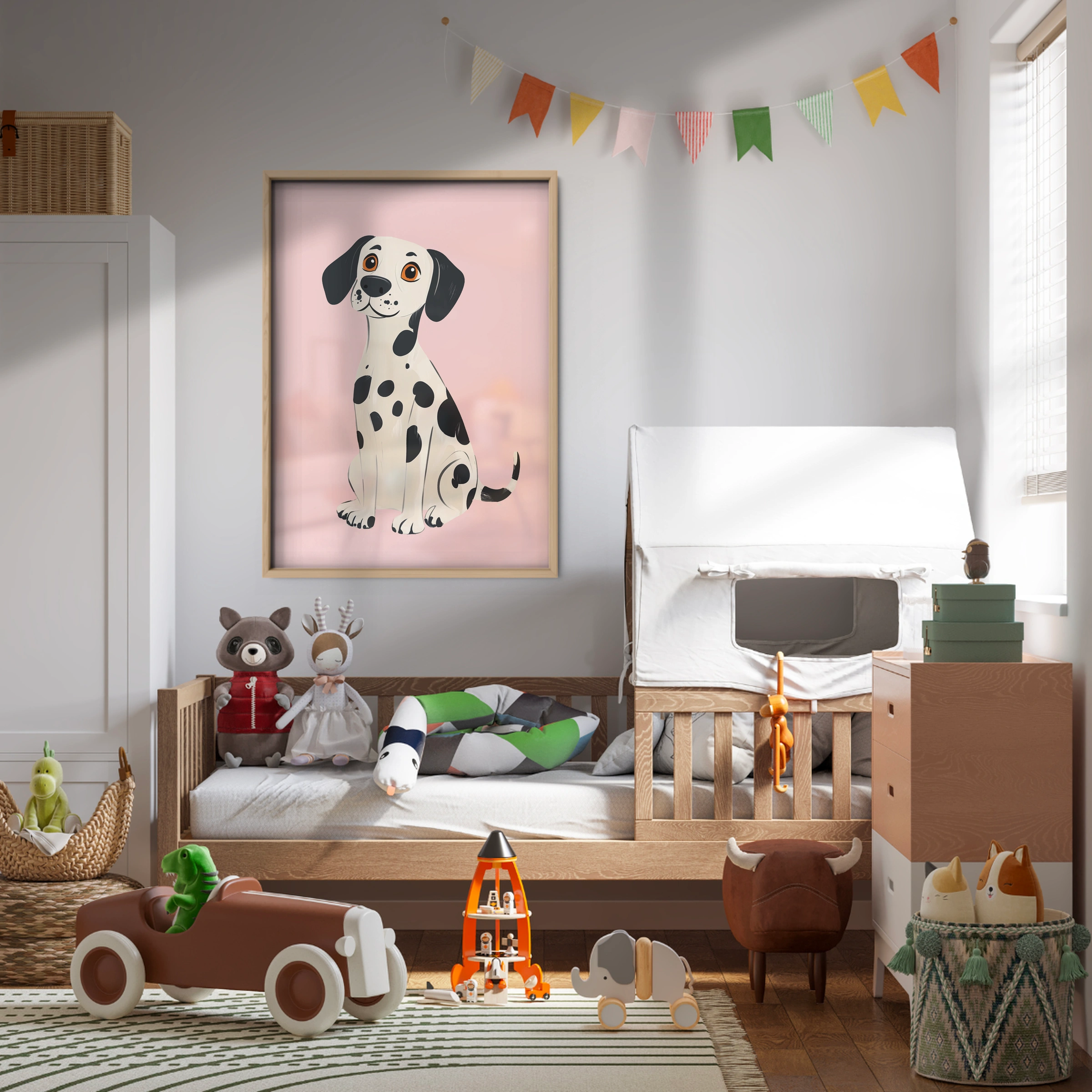 Sitting Dalmatian Nursery Print